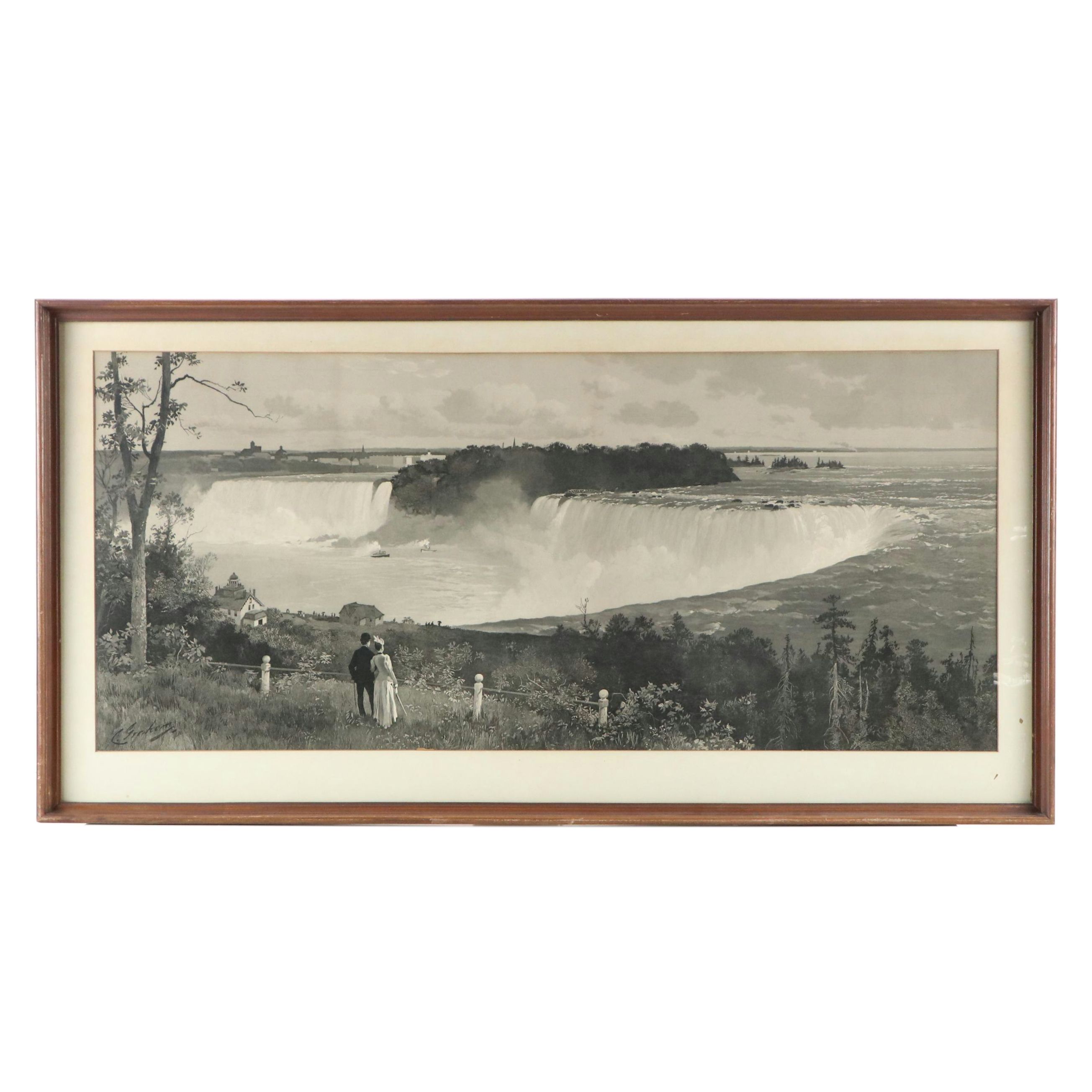Engraving After Charles Graham "Niagara Falls," Late 19th–Early 20th Century