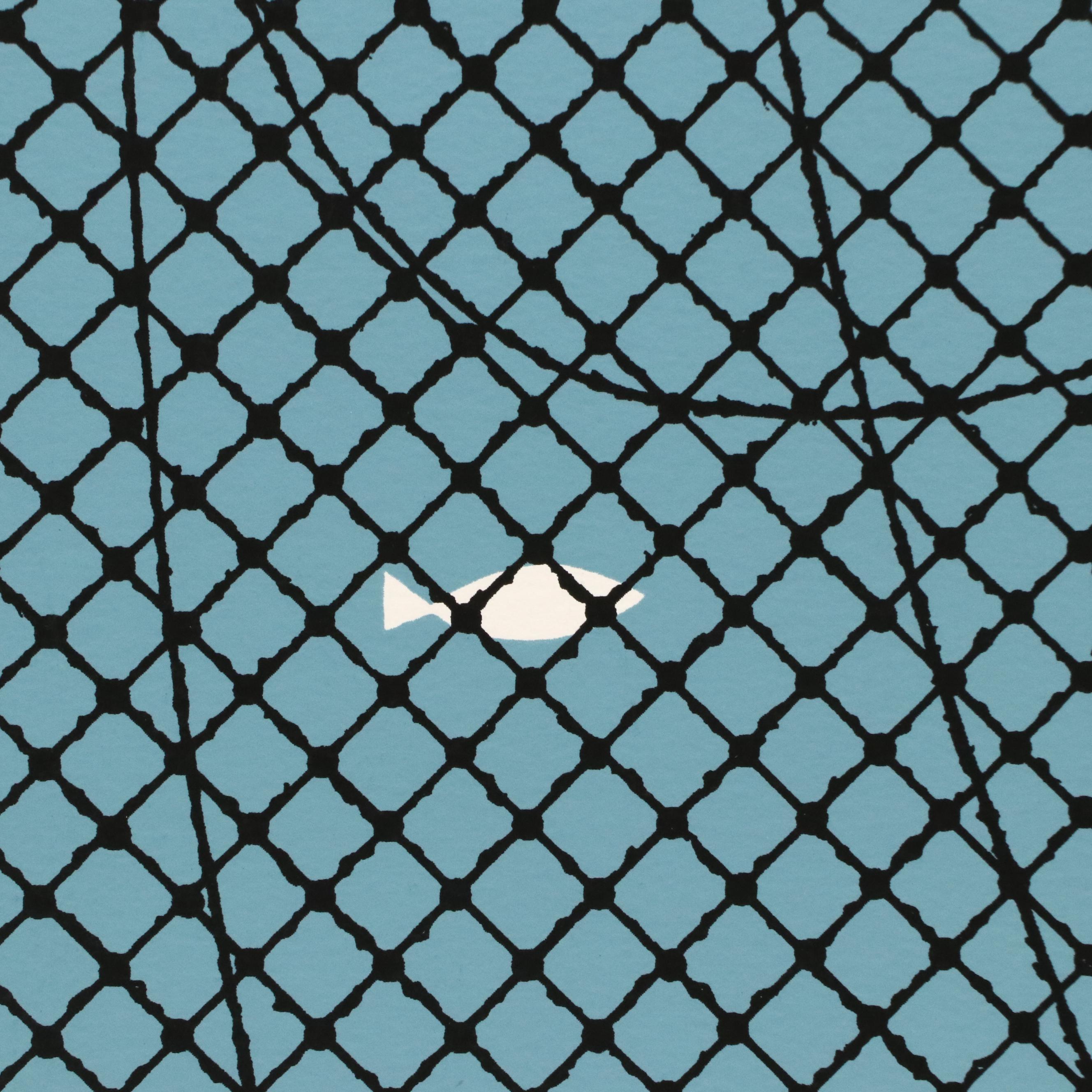 Edie Harper Serigraph "Net Prophet"