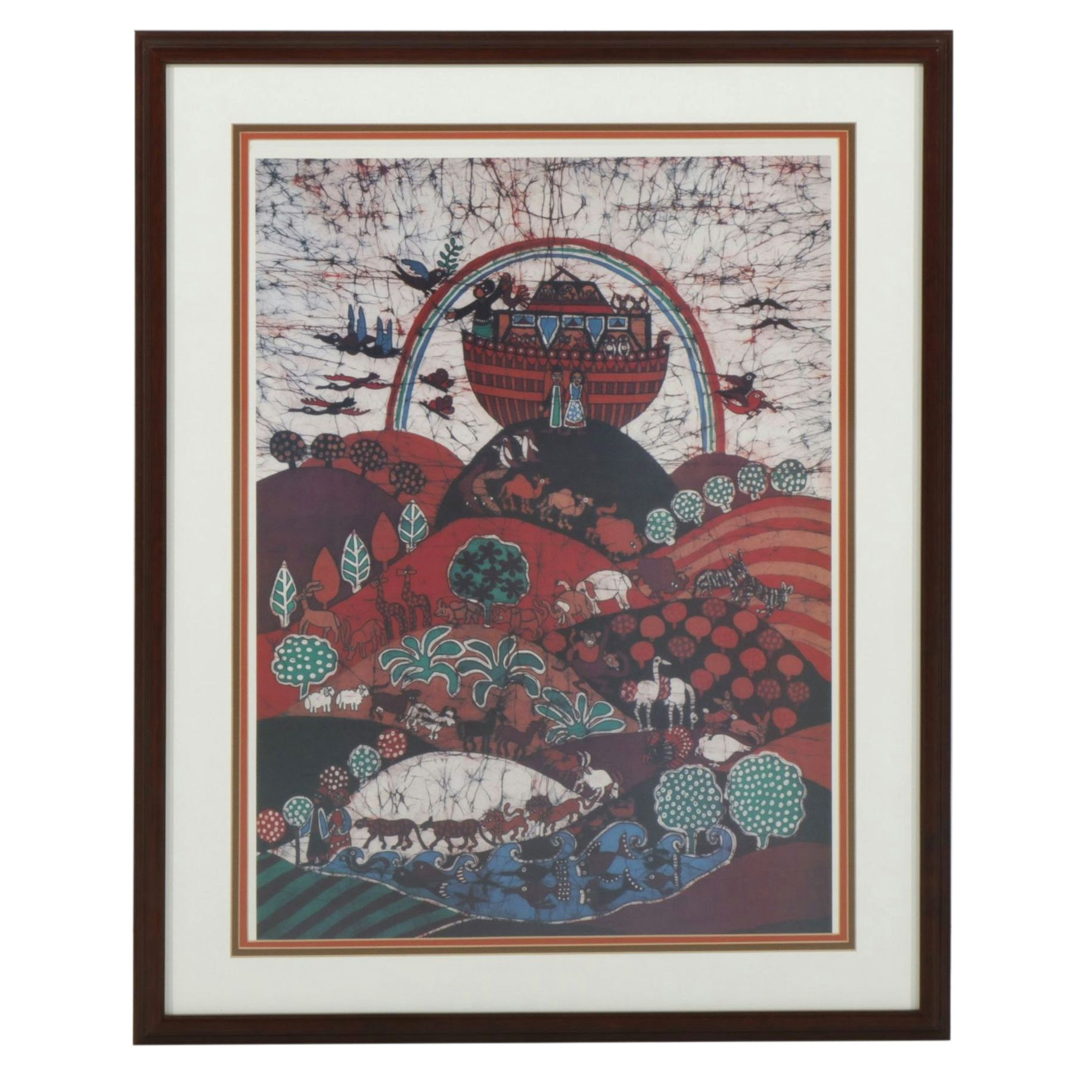 Offsset Lithograph After Amos Amit "Noah's Ark", Late 20th Century