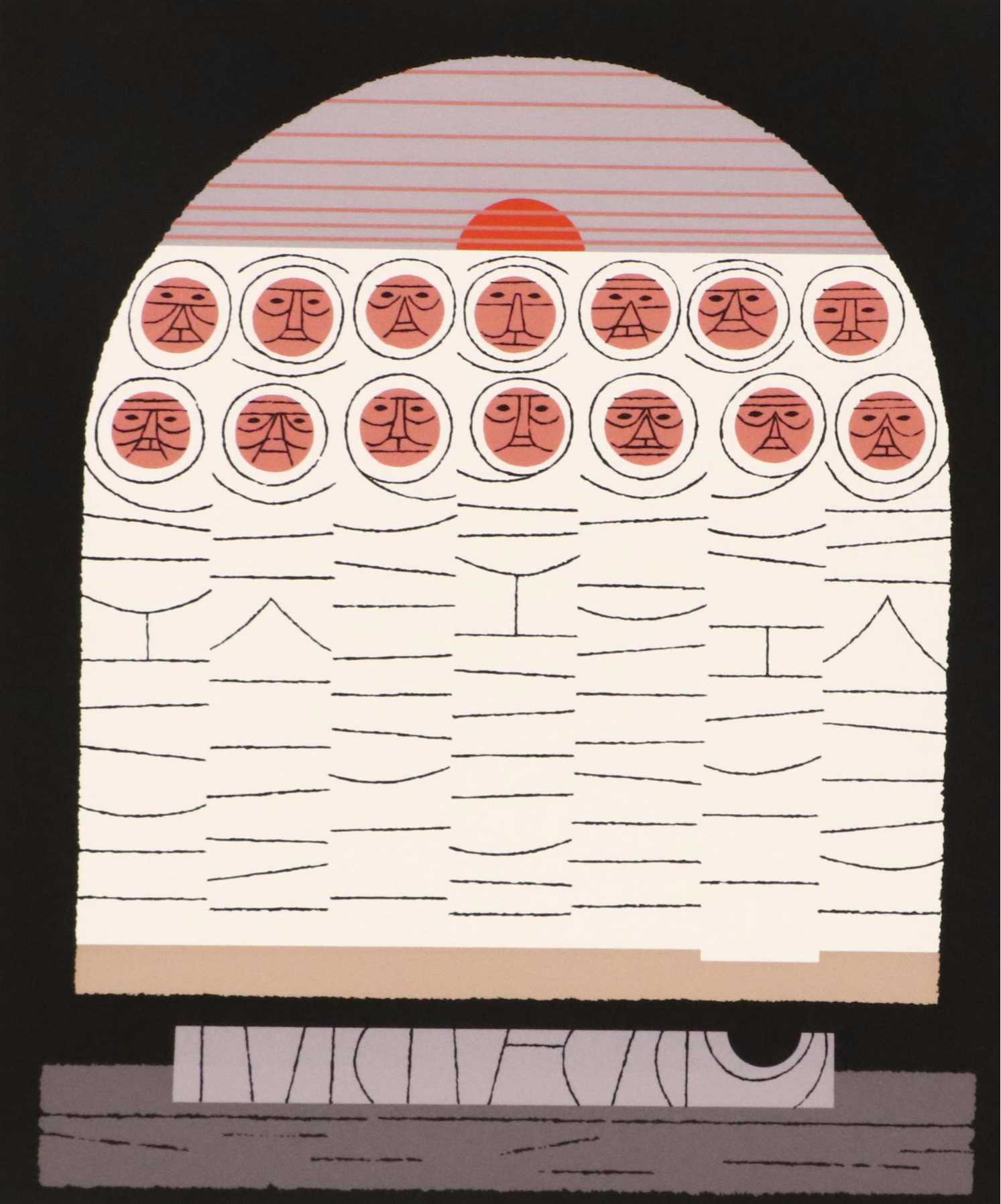 Edie Harper Serigraph "Sunrise"