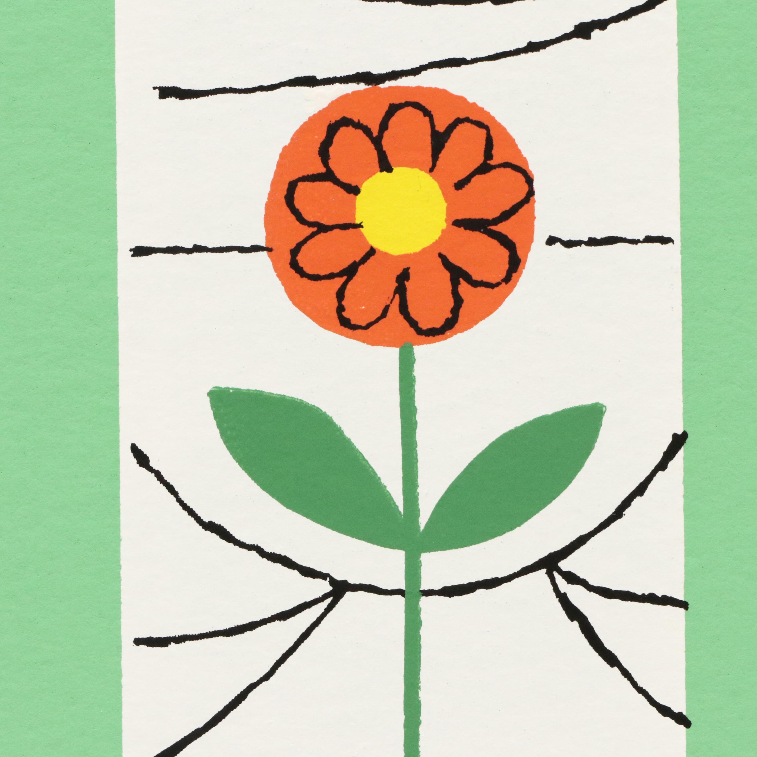 Edie Harper Serigraph "In The Garden"