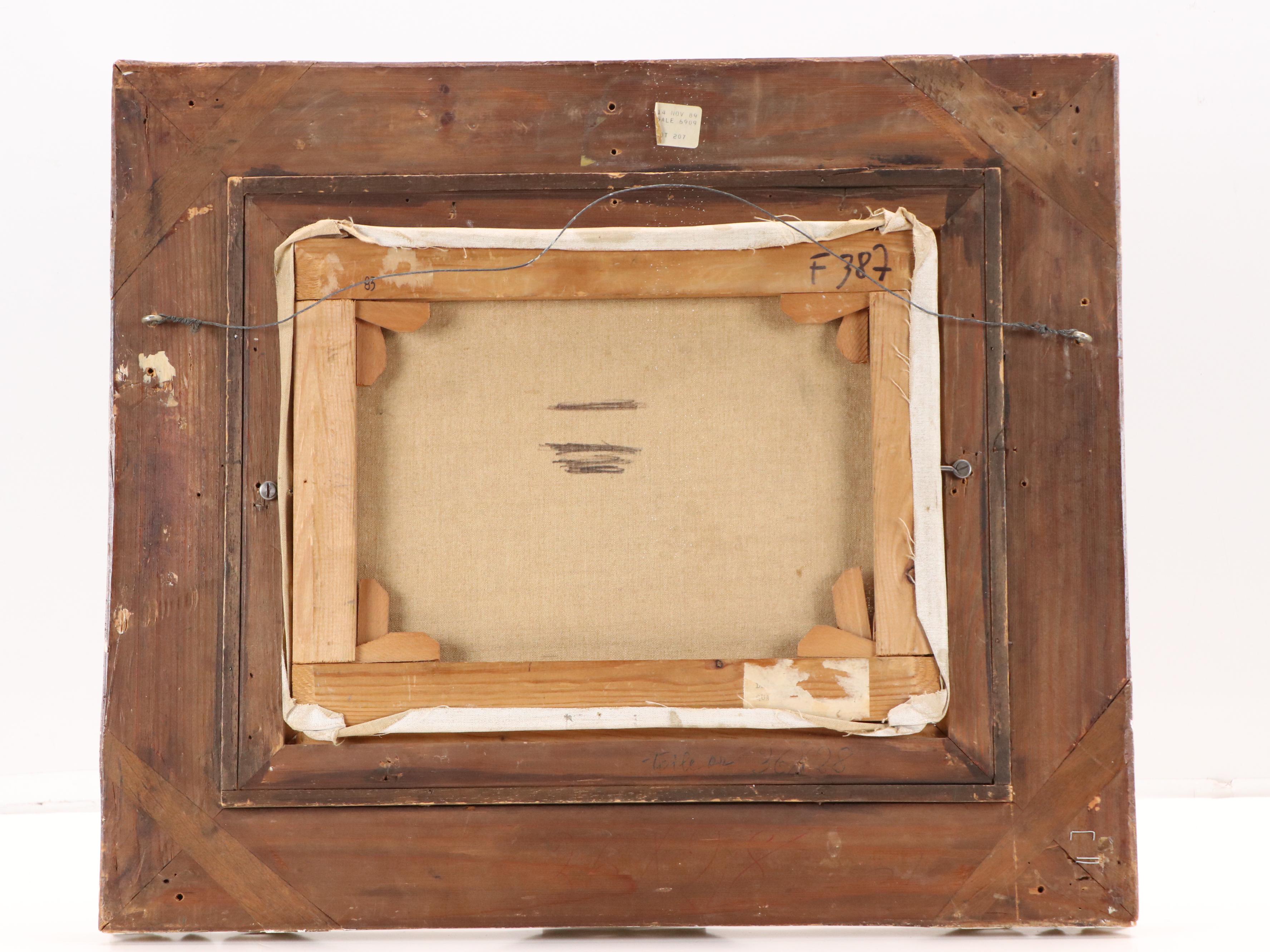 Paul Dessau Parisian Cityscape Oil Painting "Quai de l'Horloge," 20th Century