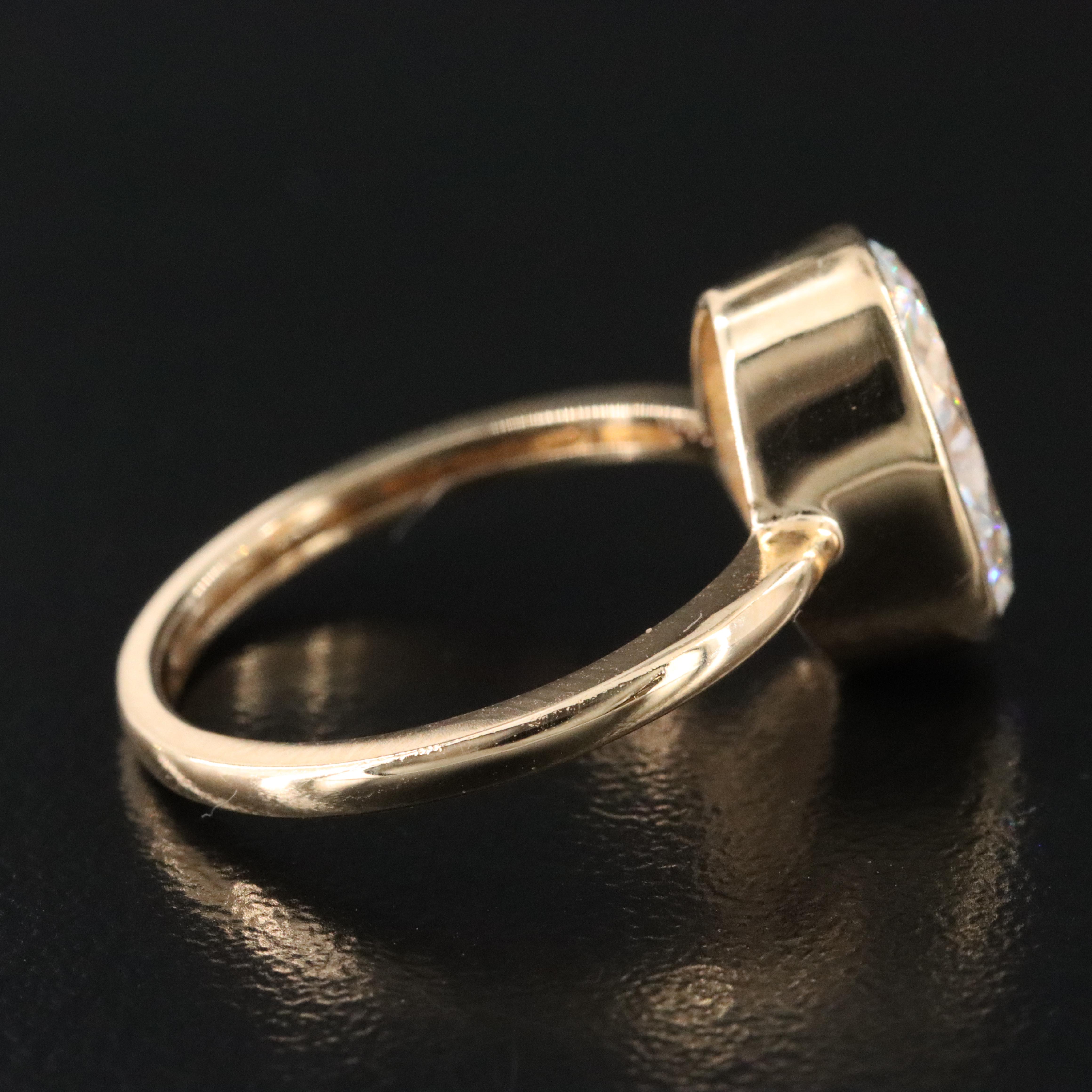 18K 2.96 CT Lab Grown Diamond Solitaire Ring with IGI Report