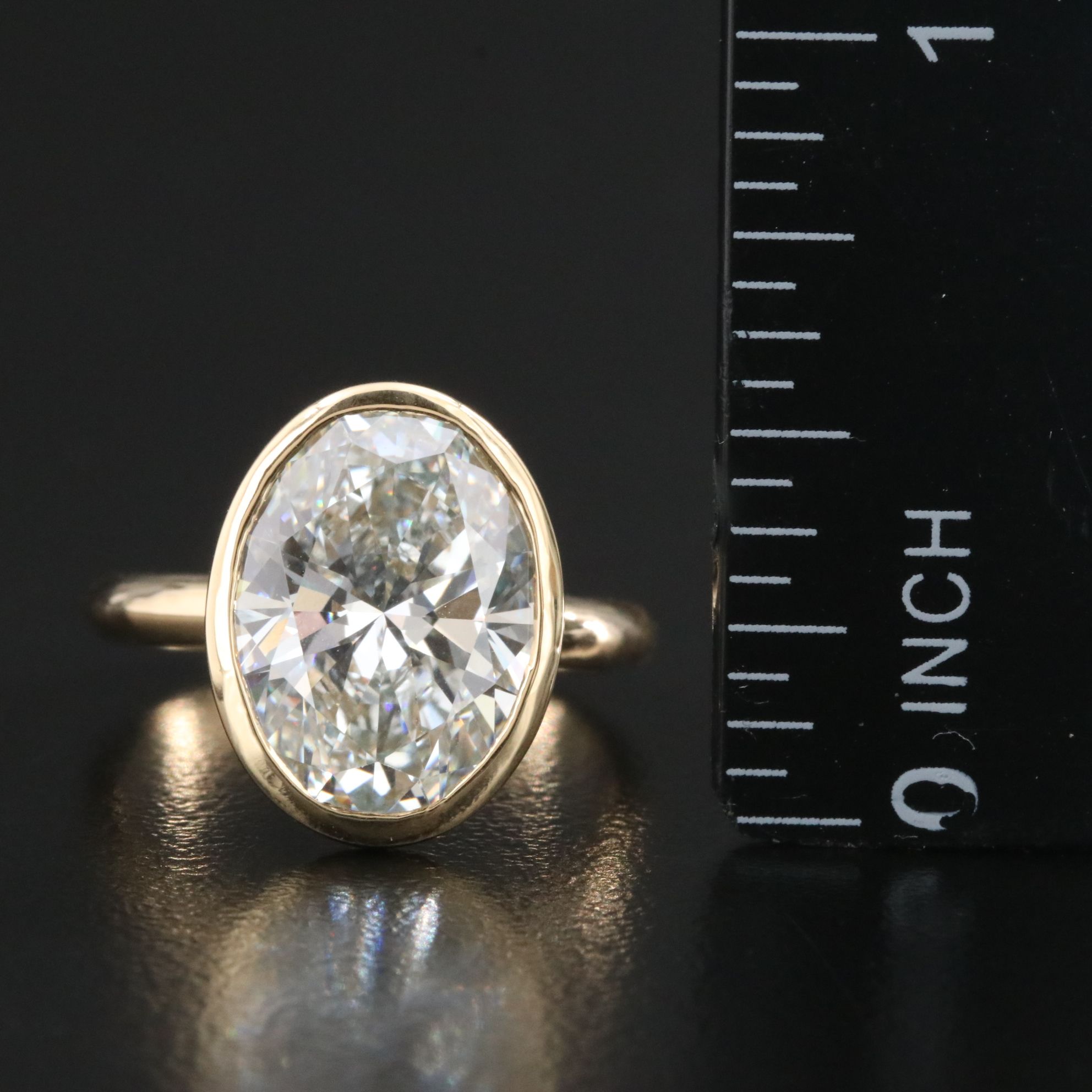 18K 5.10 CT Lab Grown Diamond Ring with IGI Report