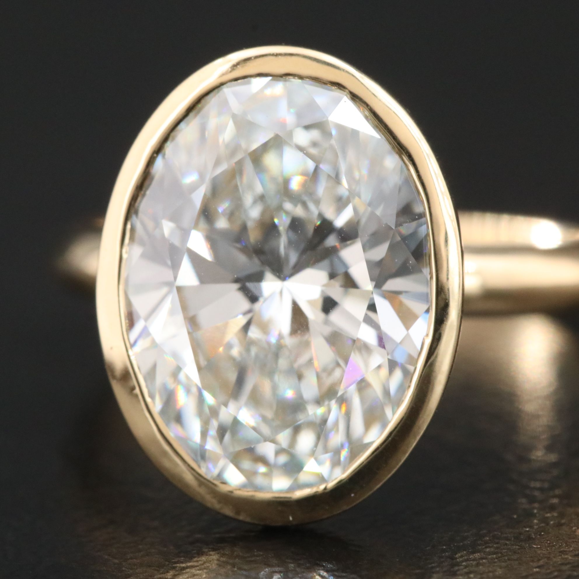 18K 5.10 CT Lab Grown Diamond Ring with IGI Report