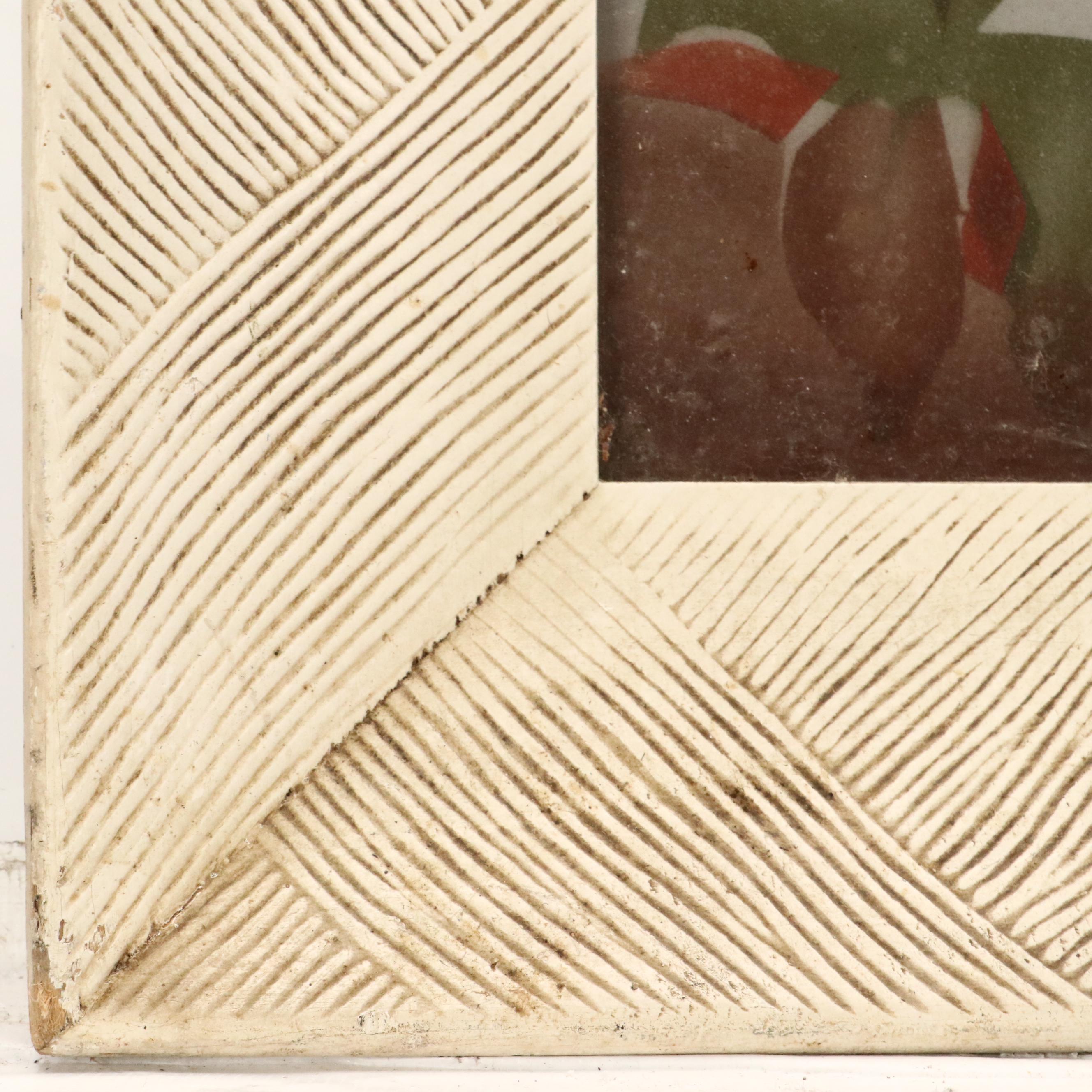 W. E. Hentschel Airbrush Painting of Egrets Along the Water, Circa 1960