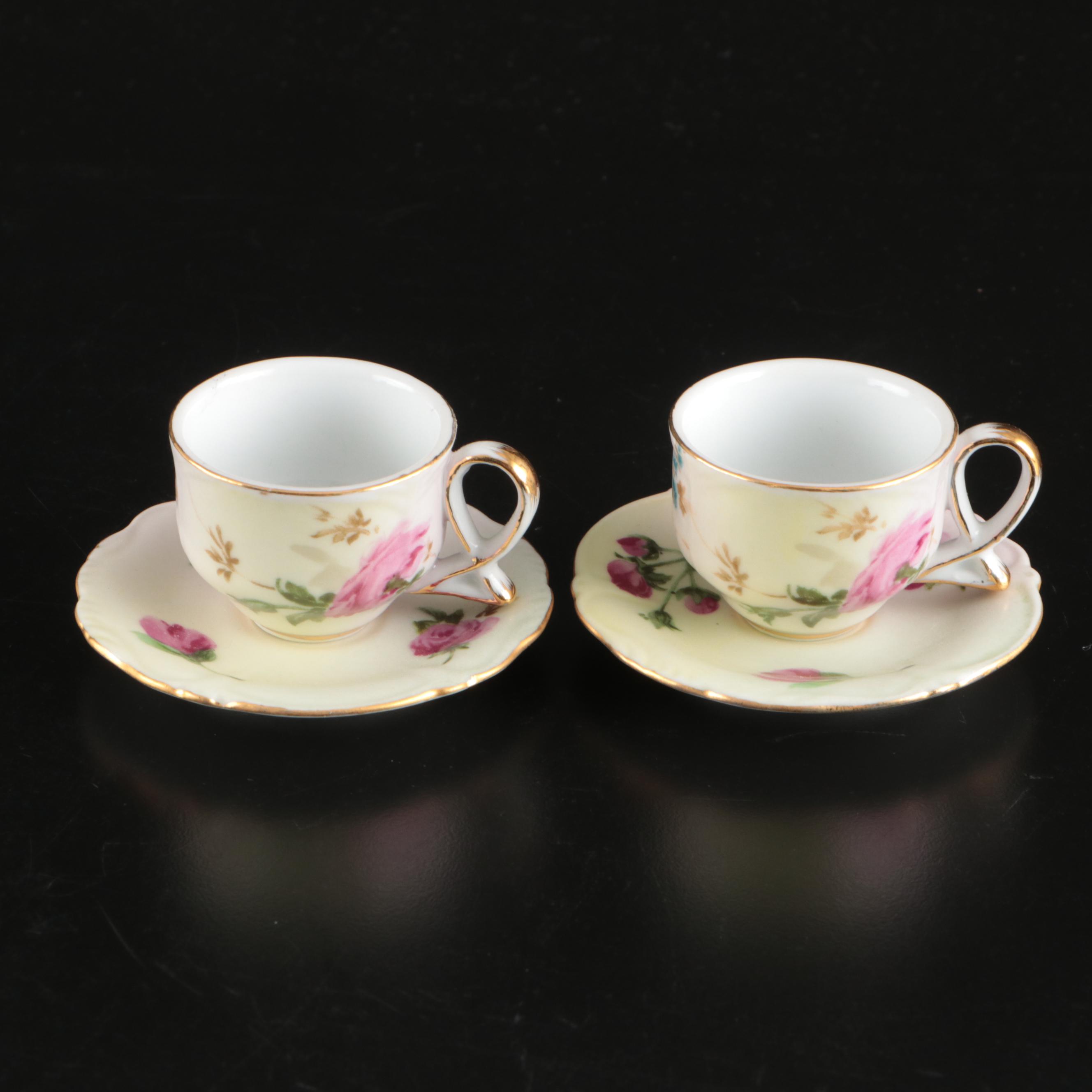 Royal Cotswolds and Other Miniature Porcelain Tea Sets