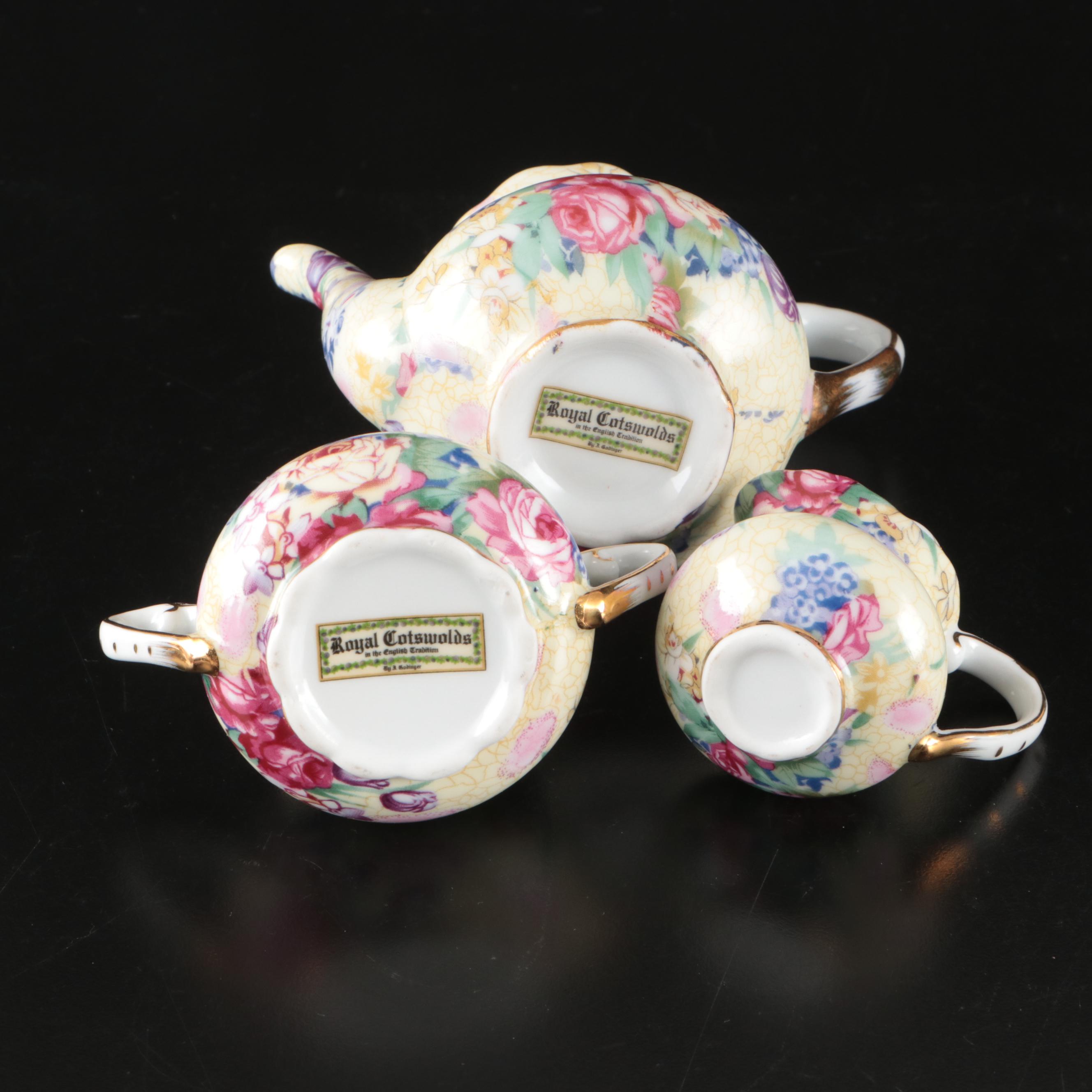 Royal Cotswolds and Other Miniature Porcelain Tea Sets