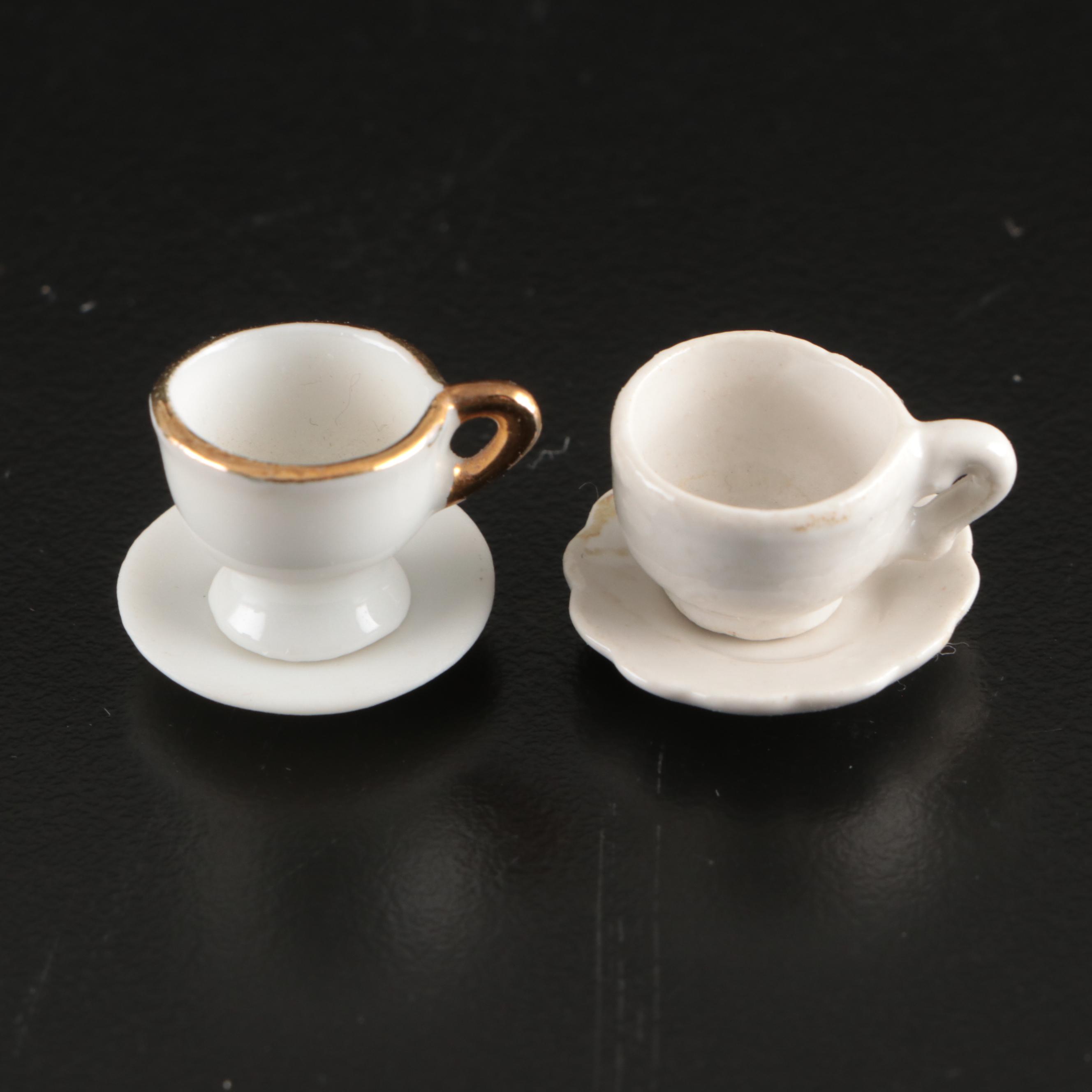 Royal Cotswolds and Other Miniature Porcelain Tea Sets