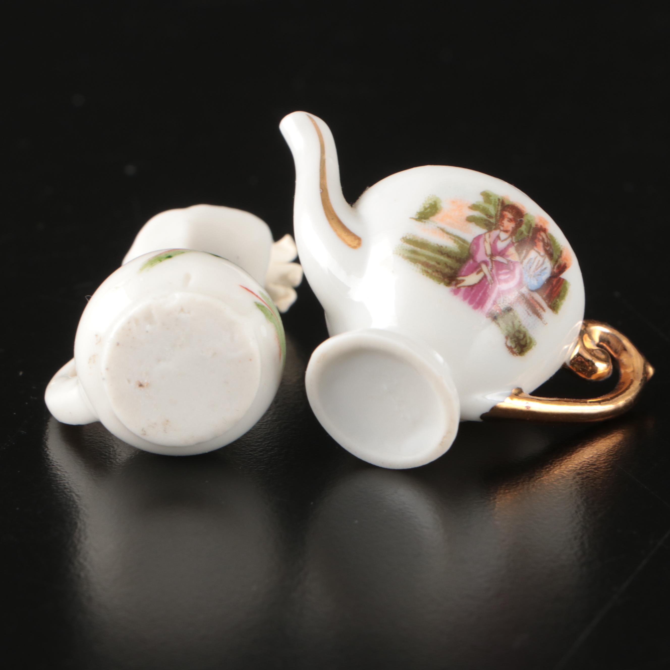 Royal Cotswolds and Other Miniature Porcelain Tea Sets