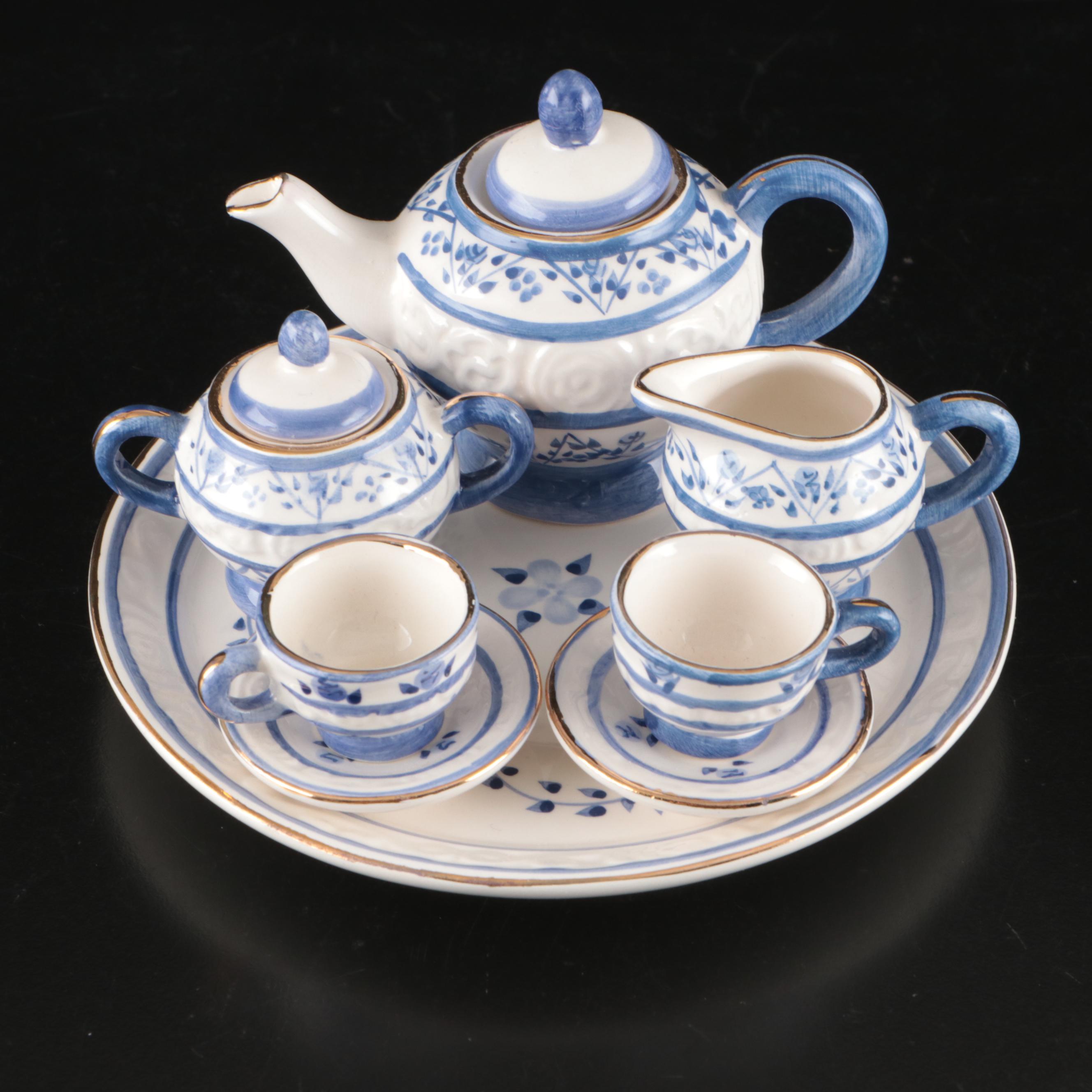 Royal Cotswolds and Other Miniature Porcelain Tea Sets