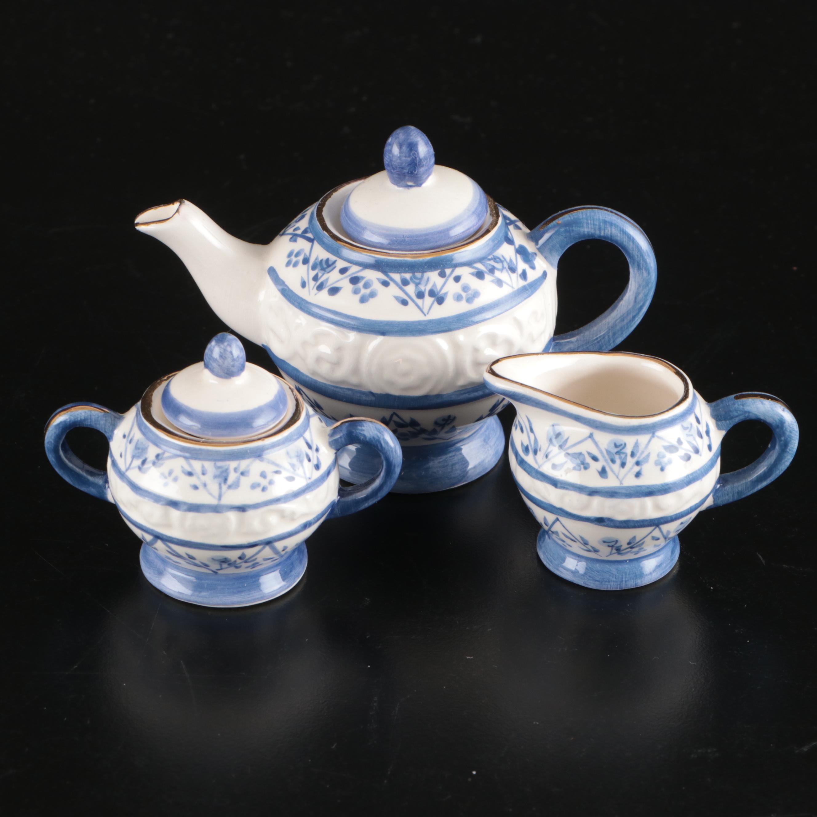 Royal Cotswolds and Other Miniature Porcelain Tea Sets