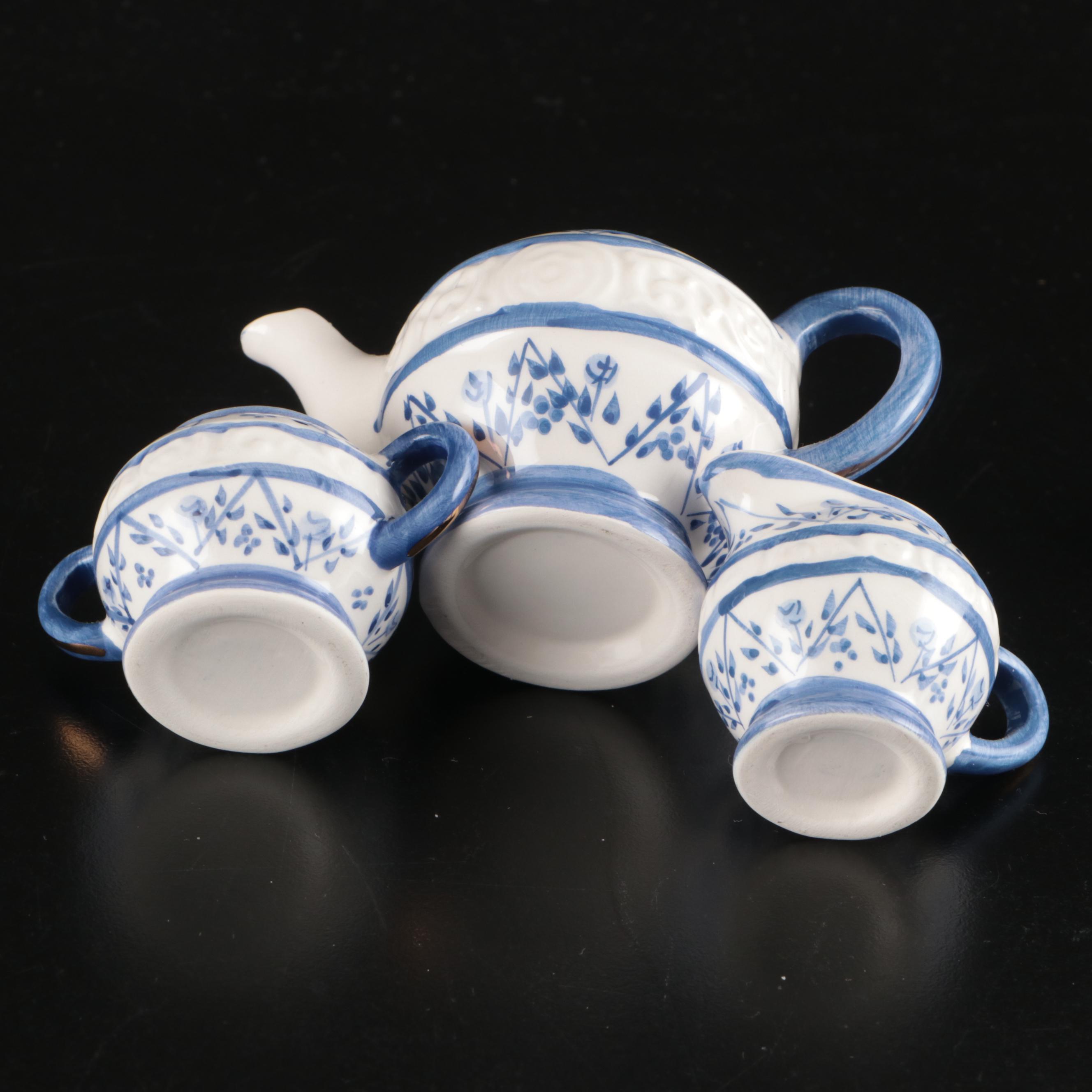 Royal Cotswolds and Other Miniature Porcelain Tea Sets