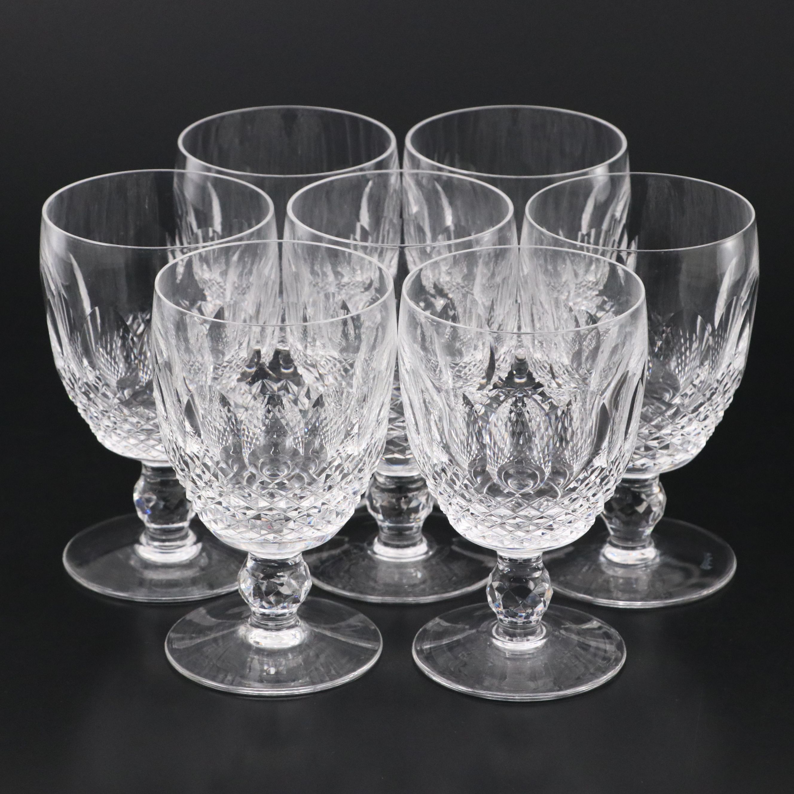 Waterford "Colleen" Short Stem Crystal Claret Glasses