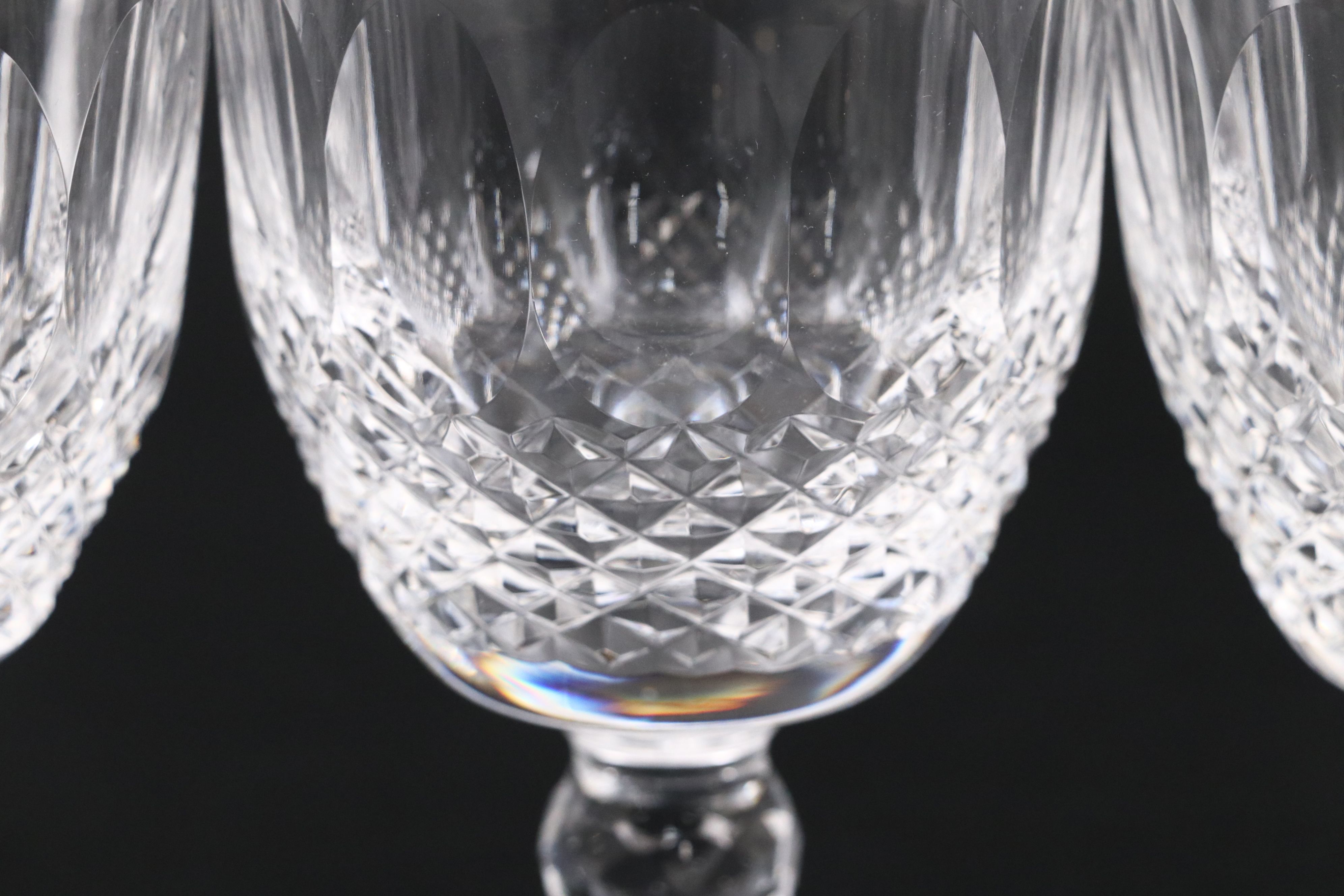 Waterford "Colleen" Short Stem Crystal Claret Glasses