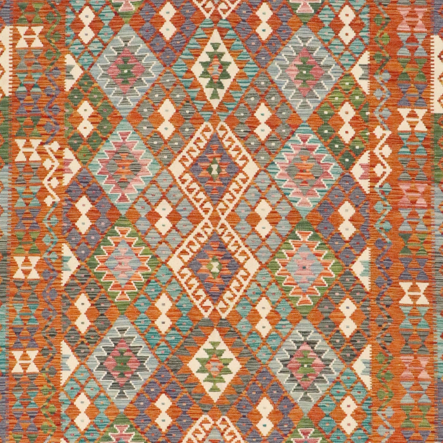 5'8 x 8'8 Handwoven Pakistani Kilim Area Rug
