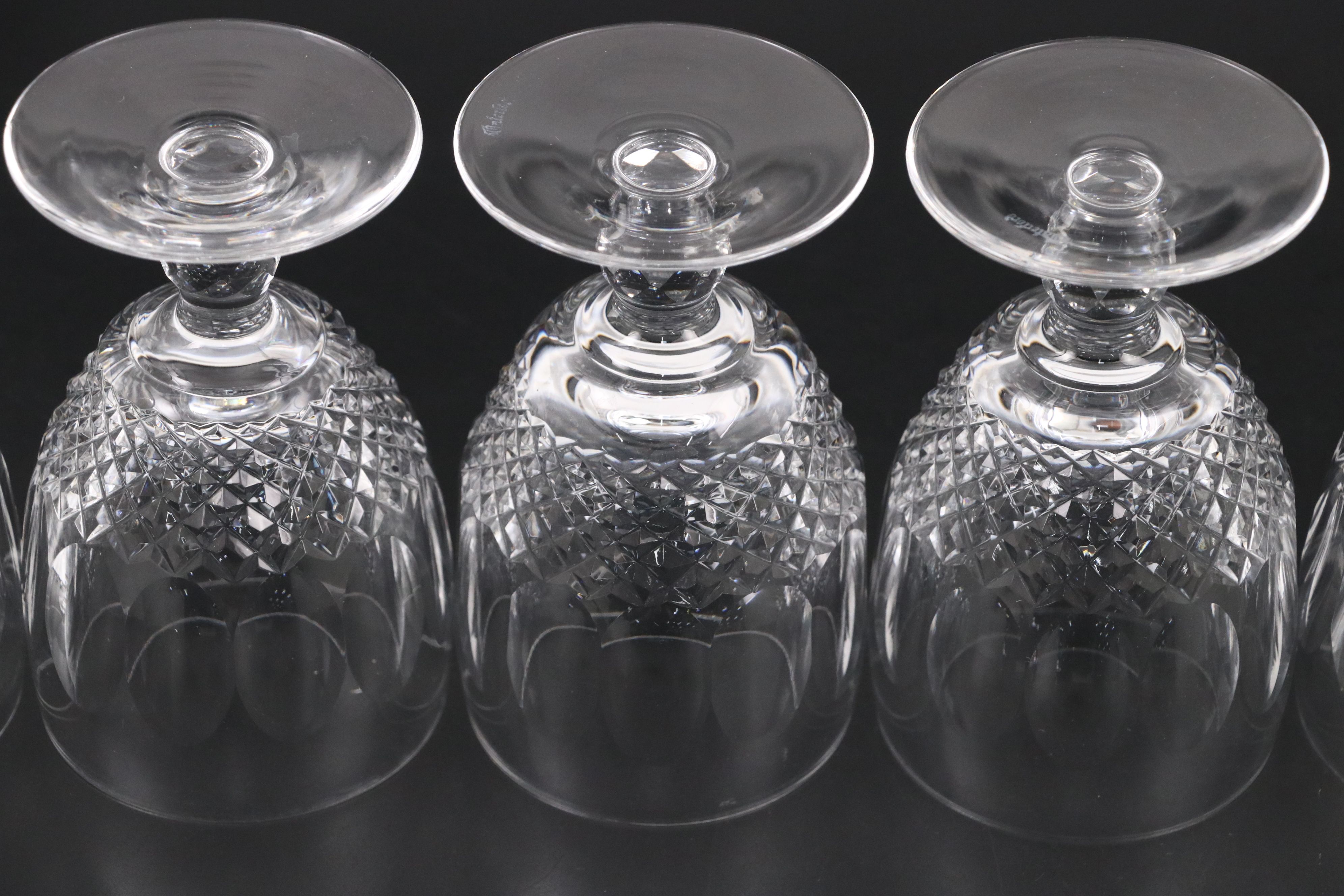 Waterford "Colleen" Short Stem Crystal Claret Glasses