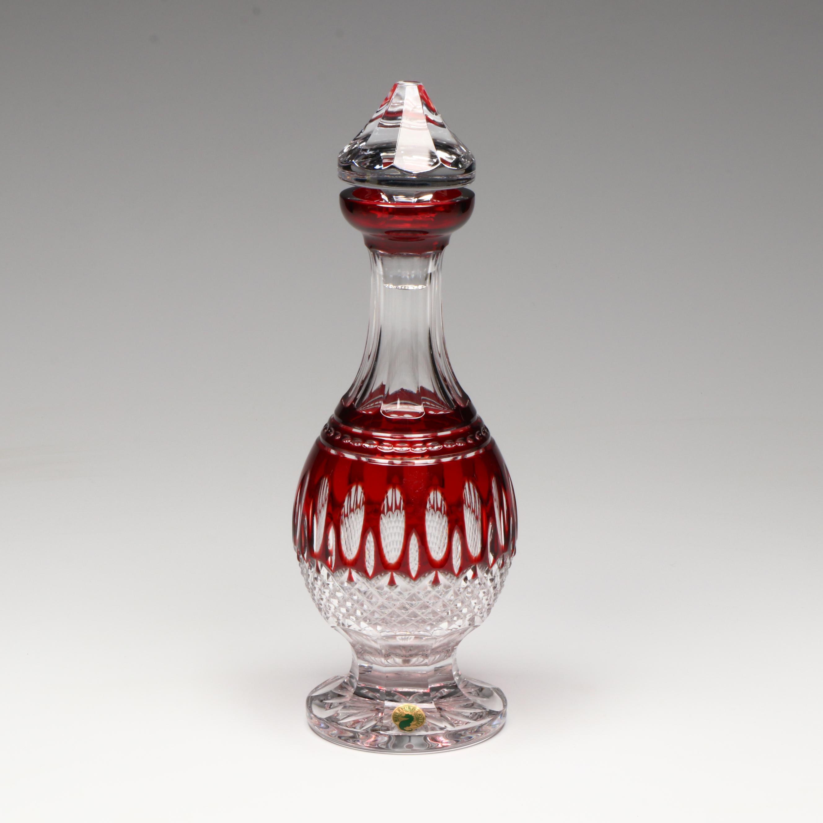 Waterford Ruby "Clarendon" Crystal Decanter