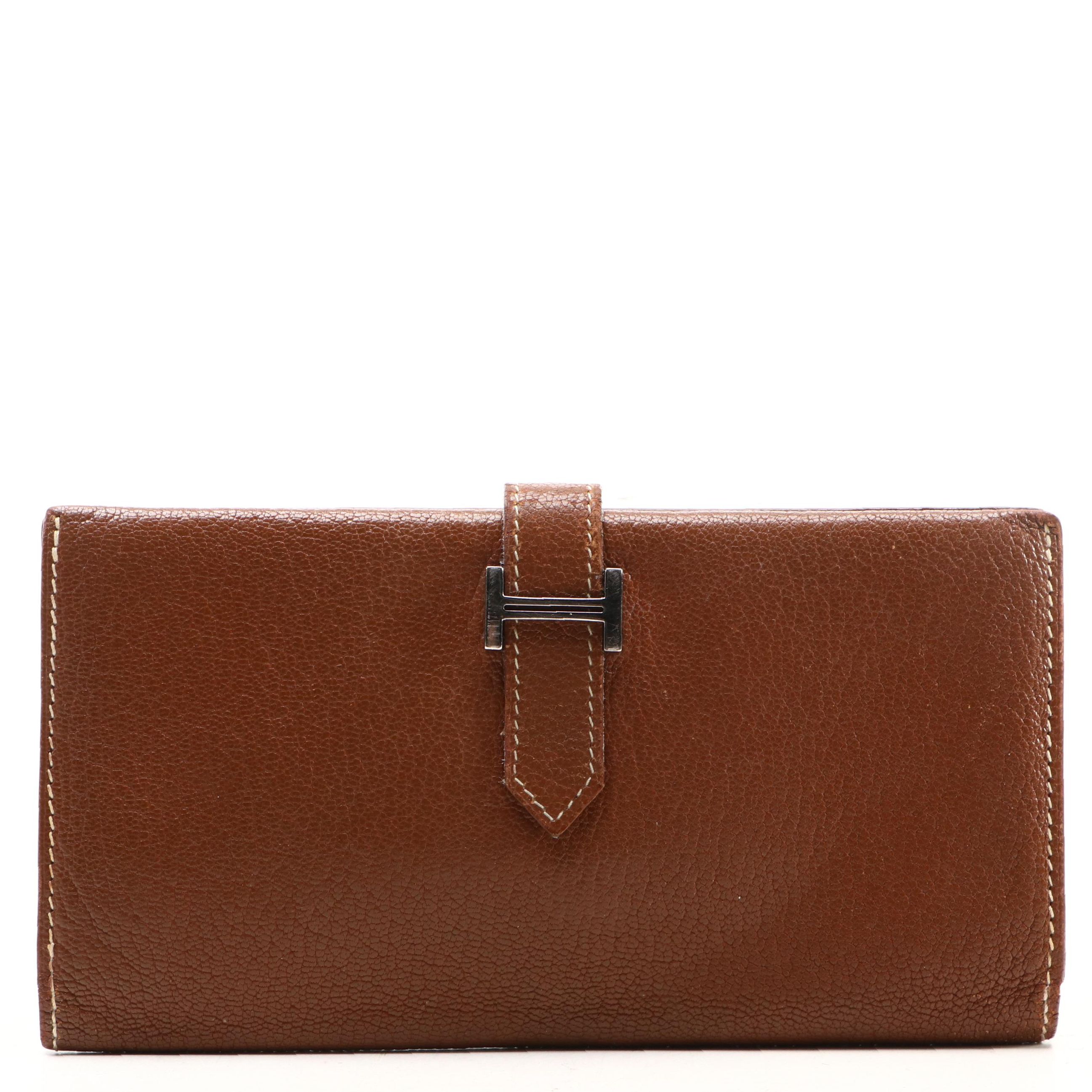 Hermès Bearn Wallet in Chevre Mysore Goatskin Leather