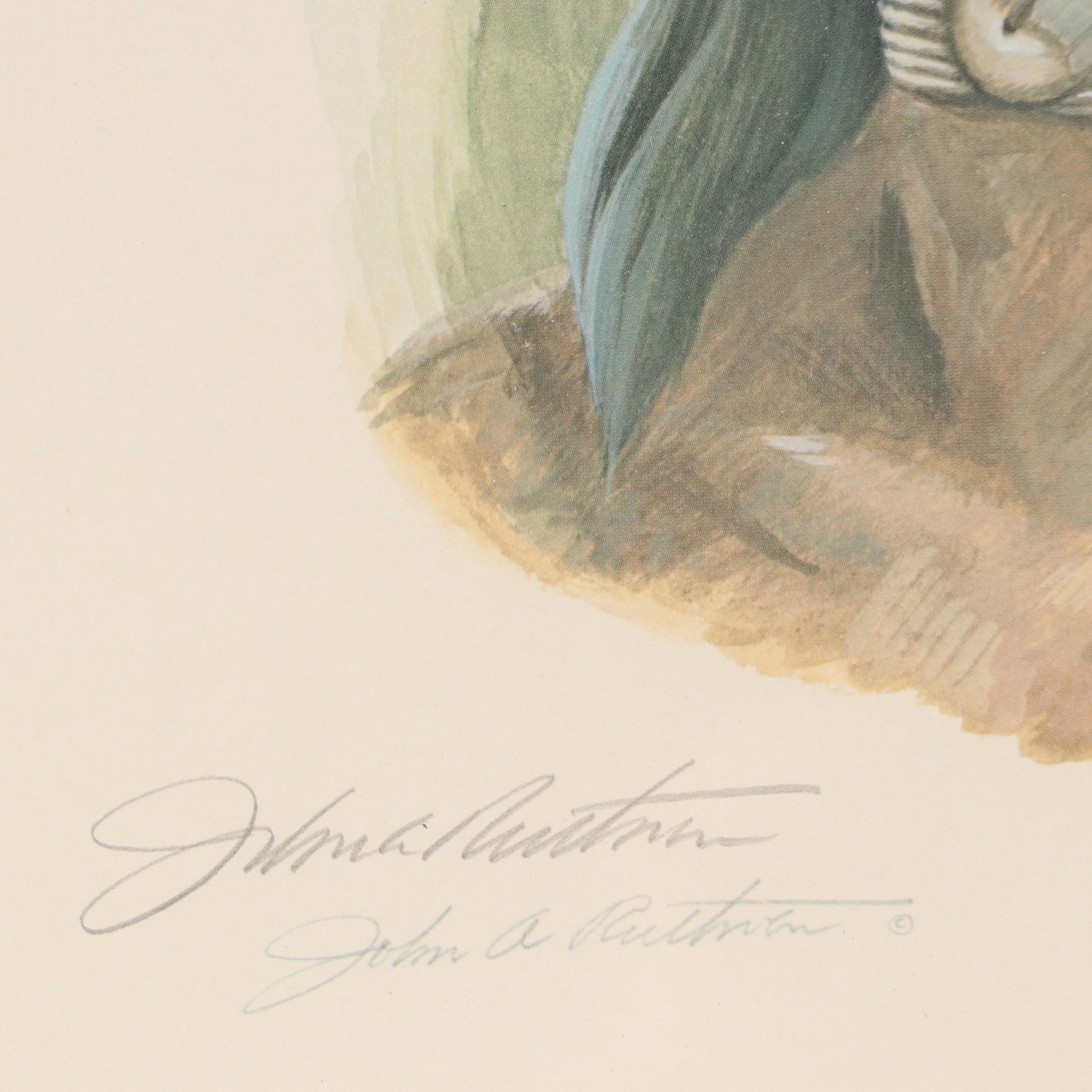 John A. Ruthven Offset Lithograph "Miami Indian II"