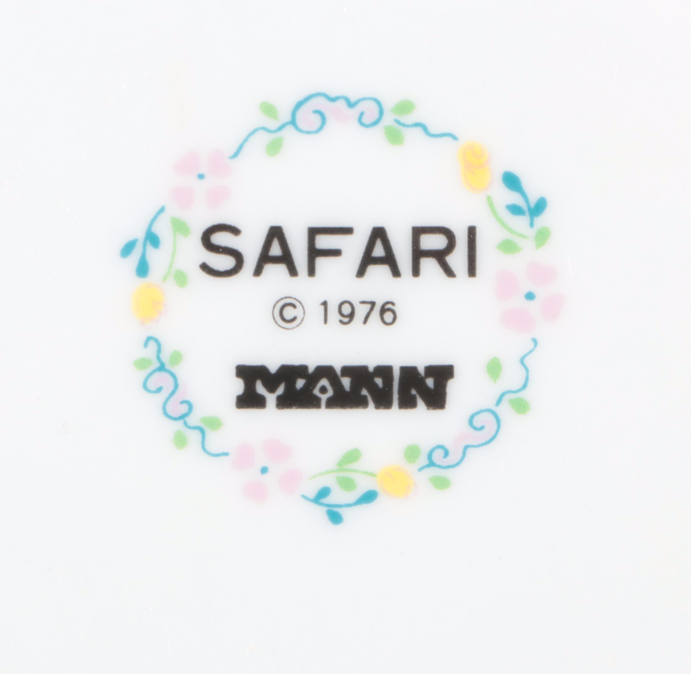 Seymour Mann "Safari" Ceramic Plates, 1976