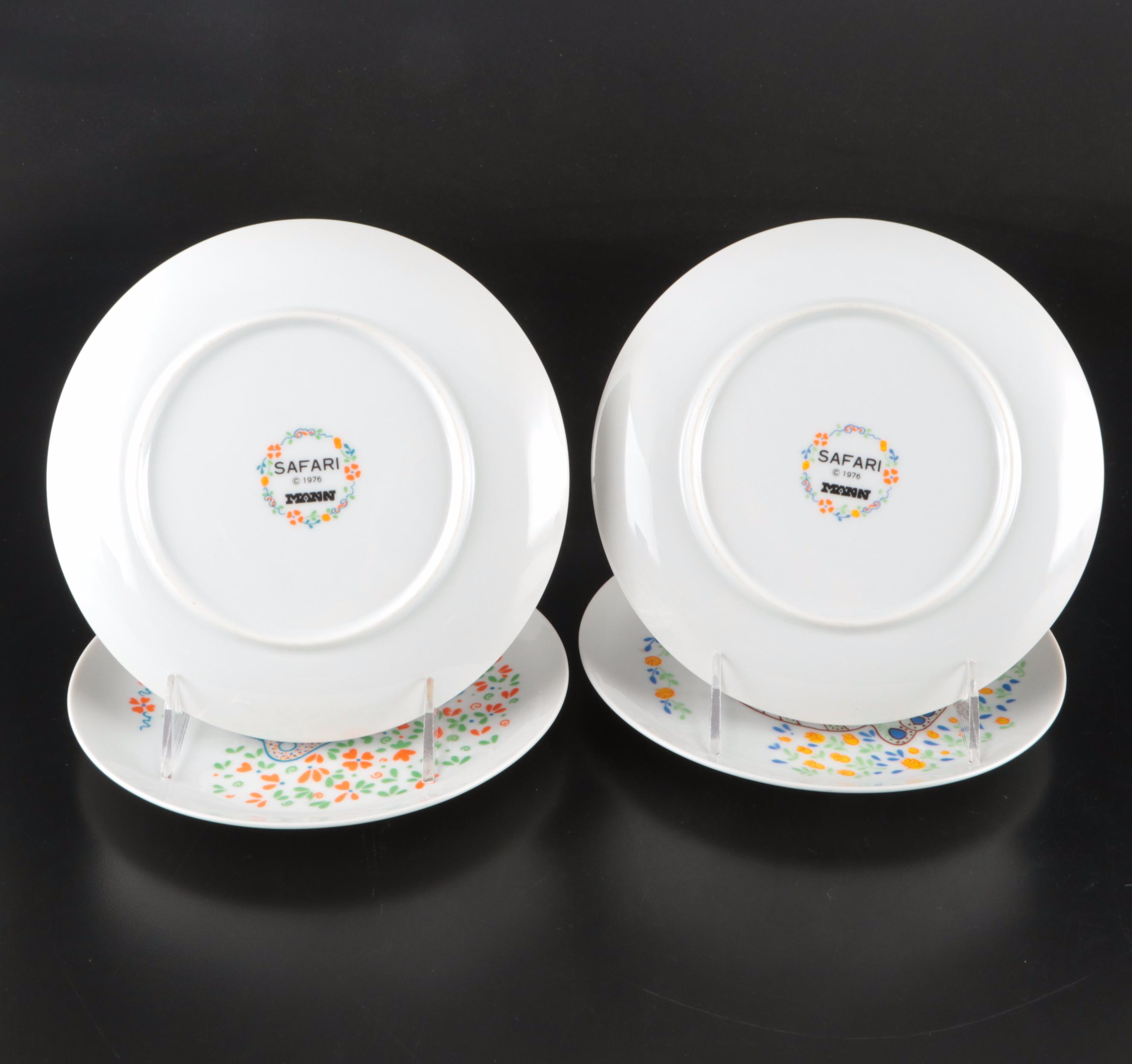 Seymour Mann "Safari" Ceramic Plates, 1976