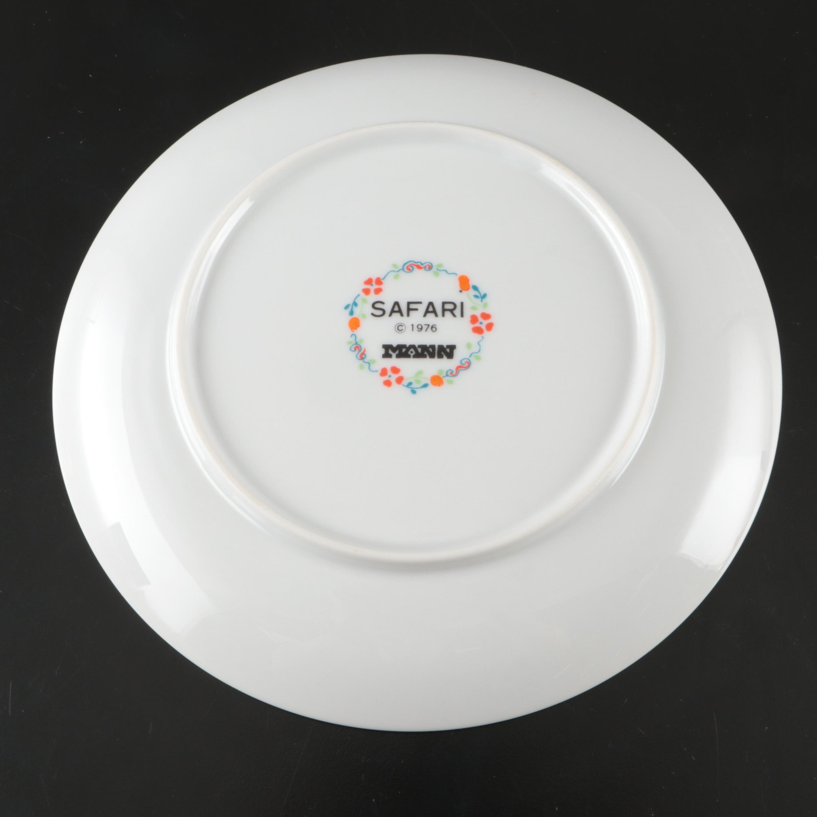 Seymour Mann "Safari" Ceramic Plates, 1976