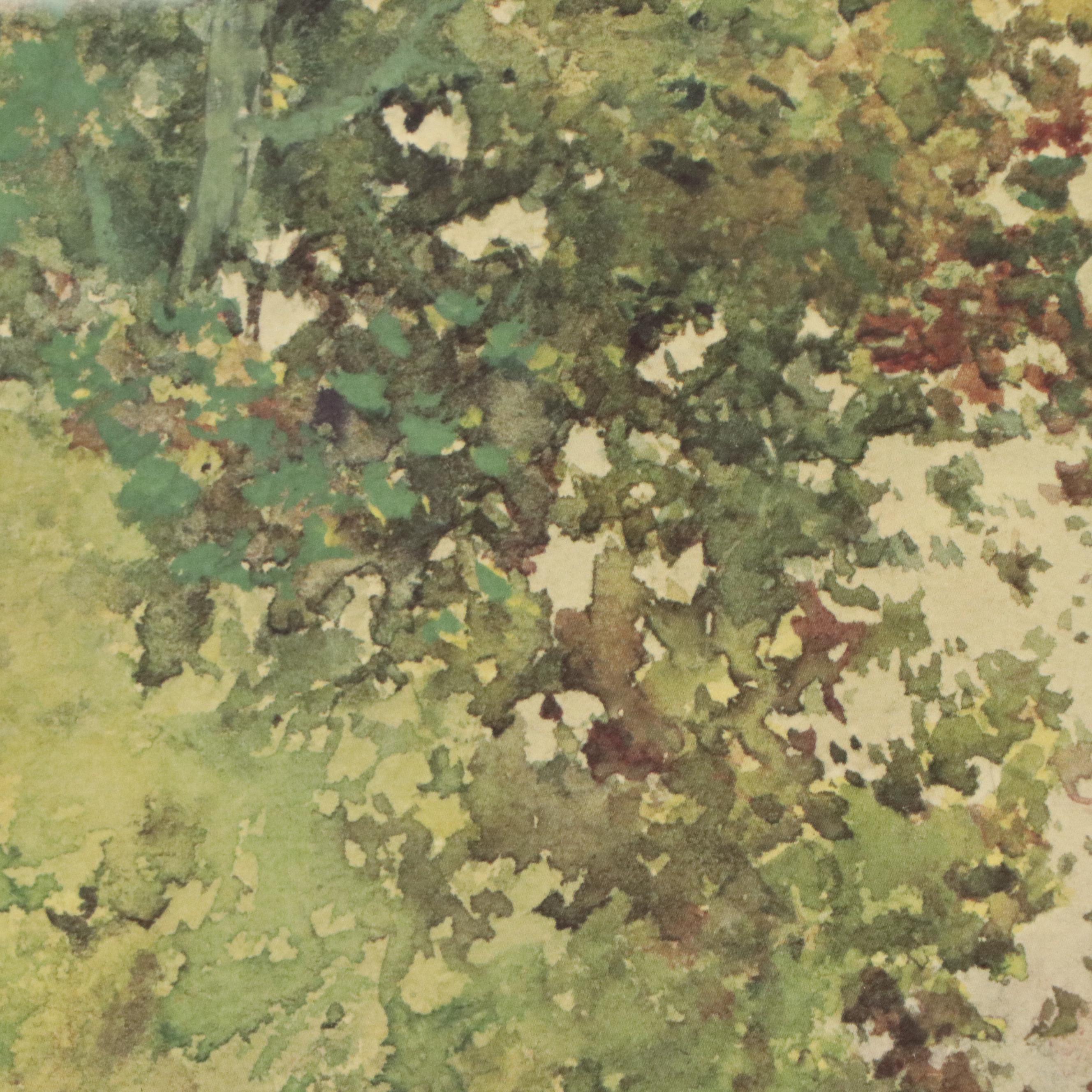 After Paul Sawyier Offset Lithograph "Pinnacle Point," Circa 1960