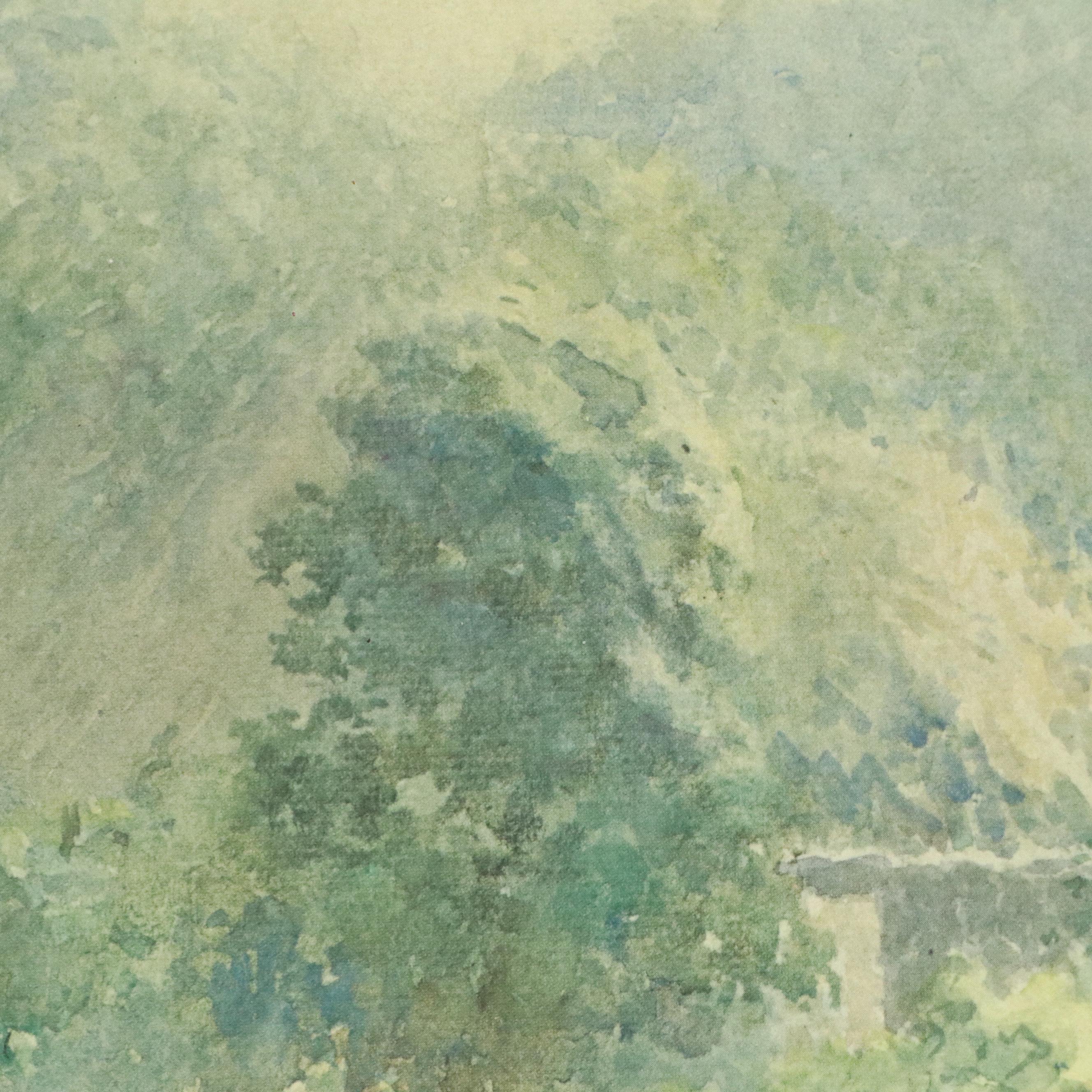 After Paul Sawyier Offset Lithograph "Devil's Hollow," 1984