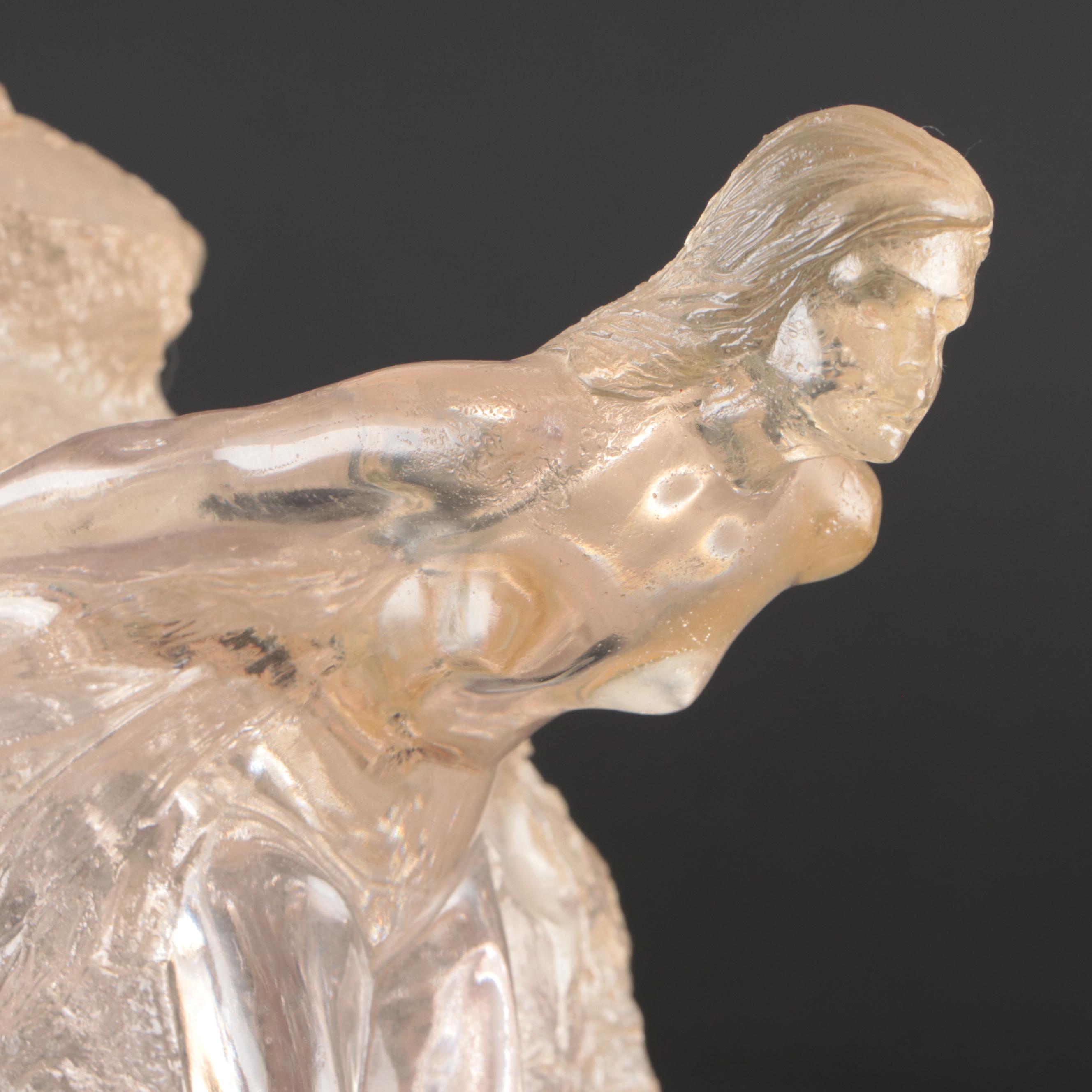 Marc Sijan Cast Resin Sculpture of Women Emerging from a Block
