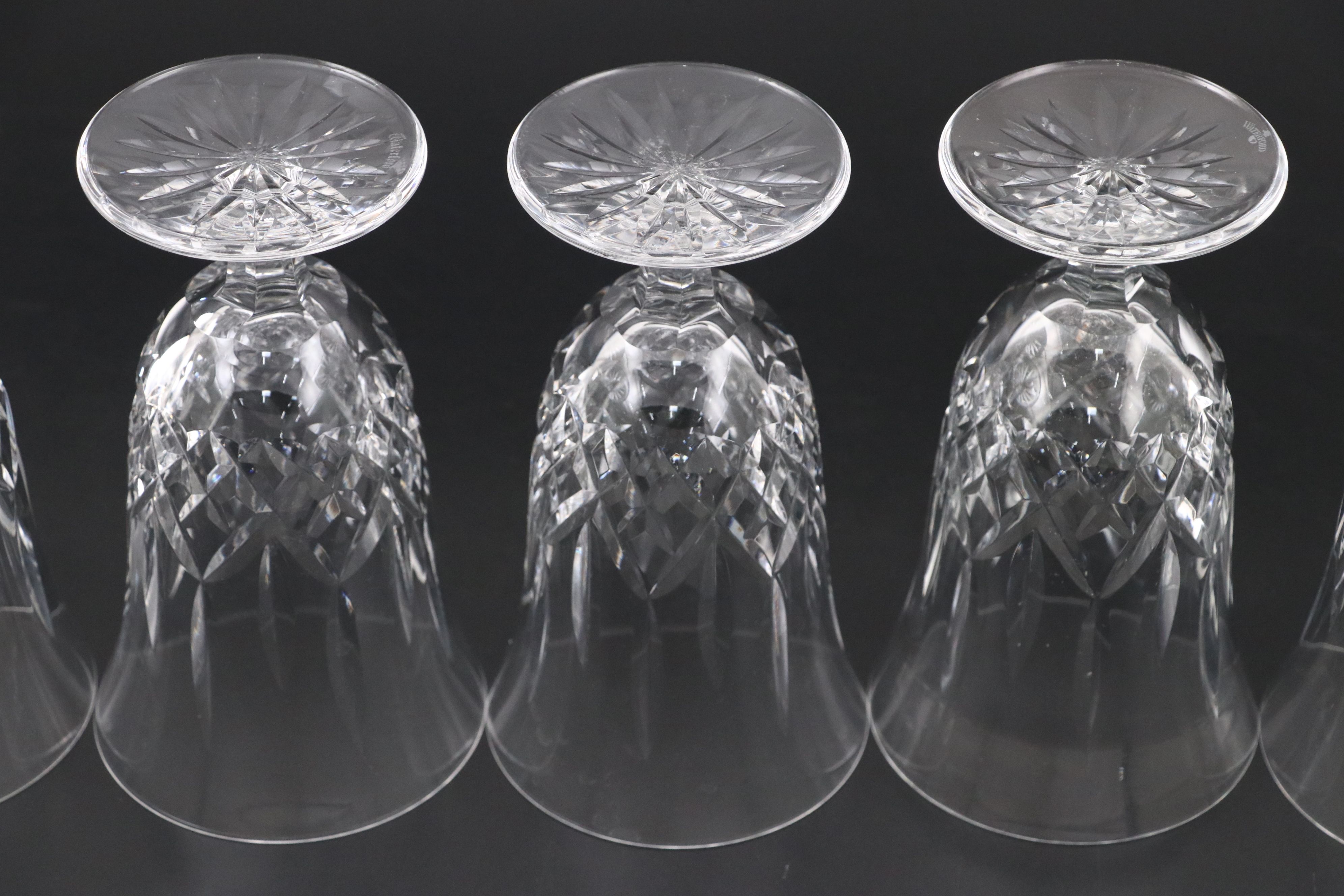 Waterford "Lismore" Stemmed Iced Tea Glasses