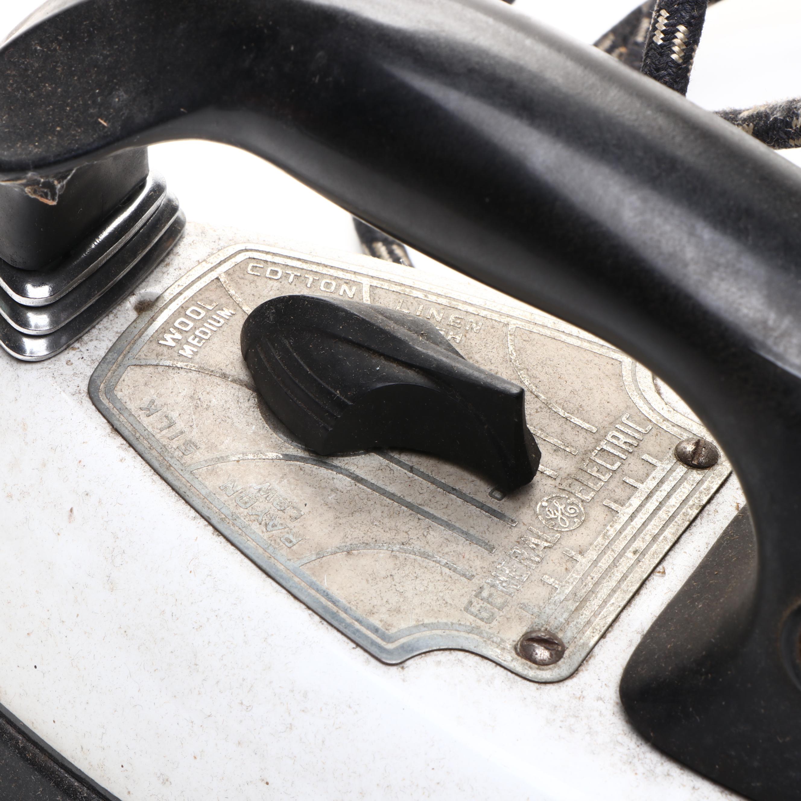 General Electric, Sunbeam, and Universal Clothes Irons