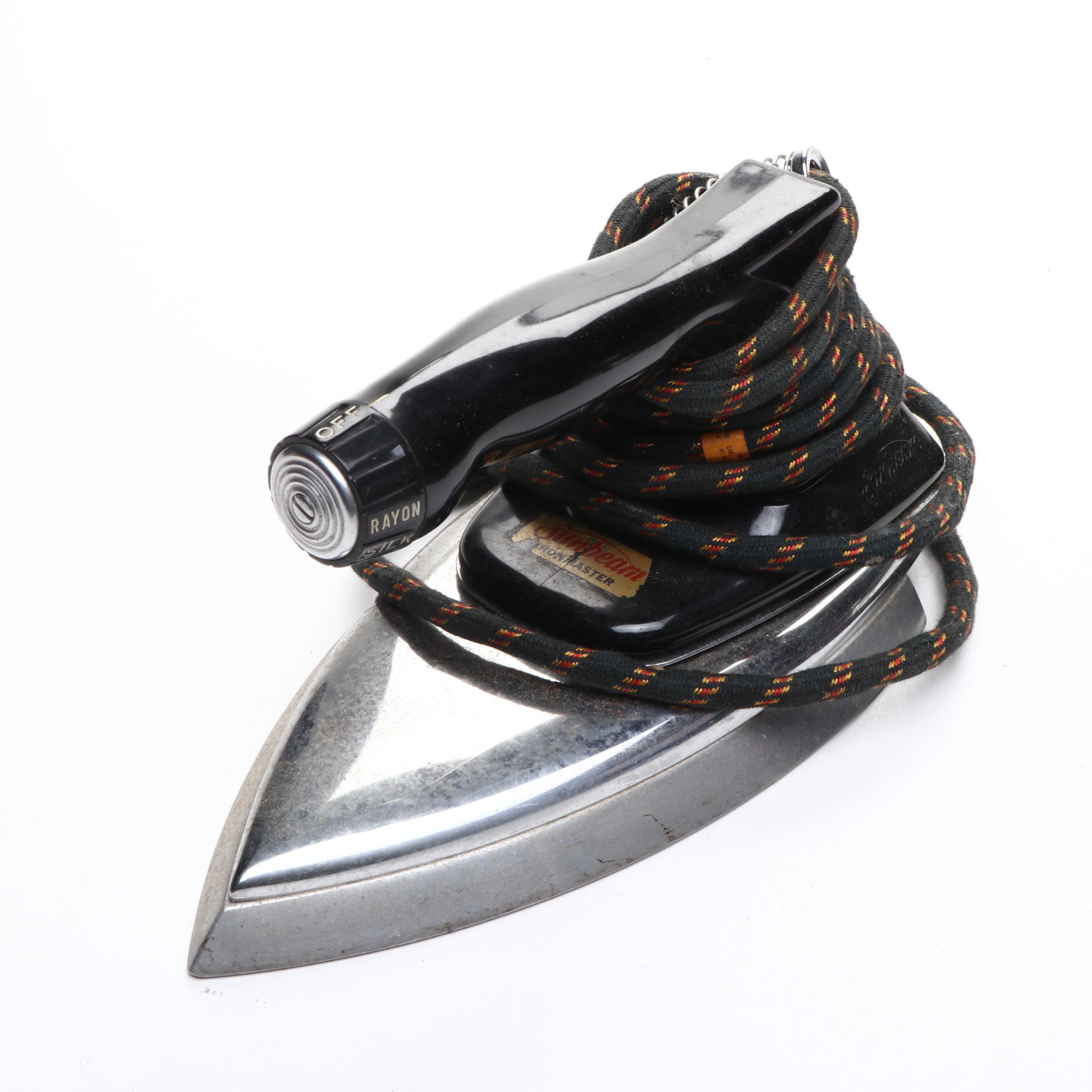 General Electric, Sunbeam, and Universal Clothes Irons