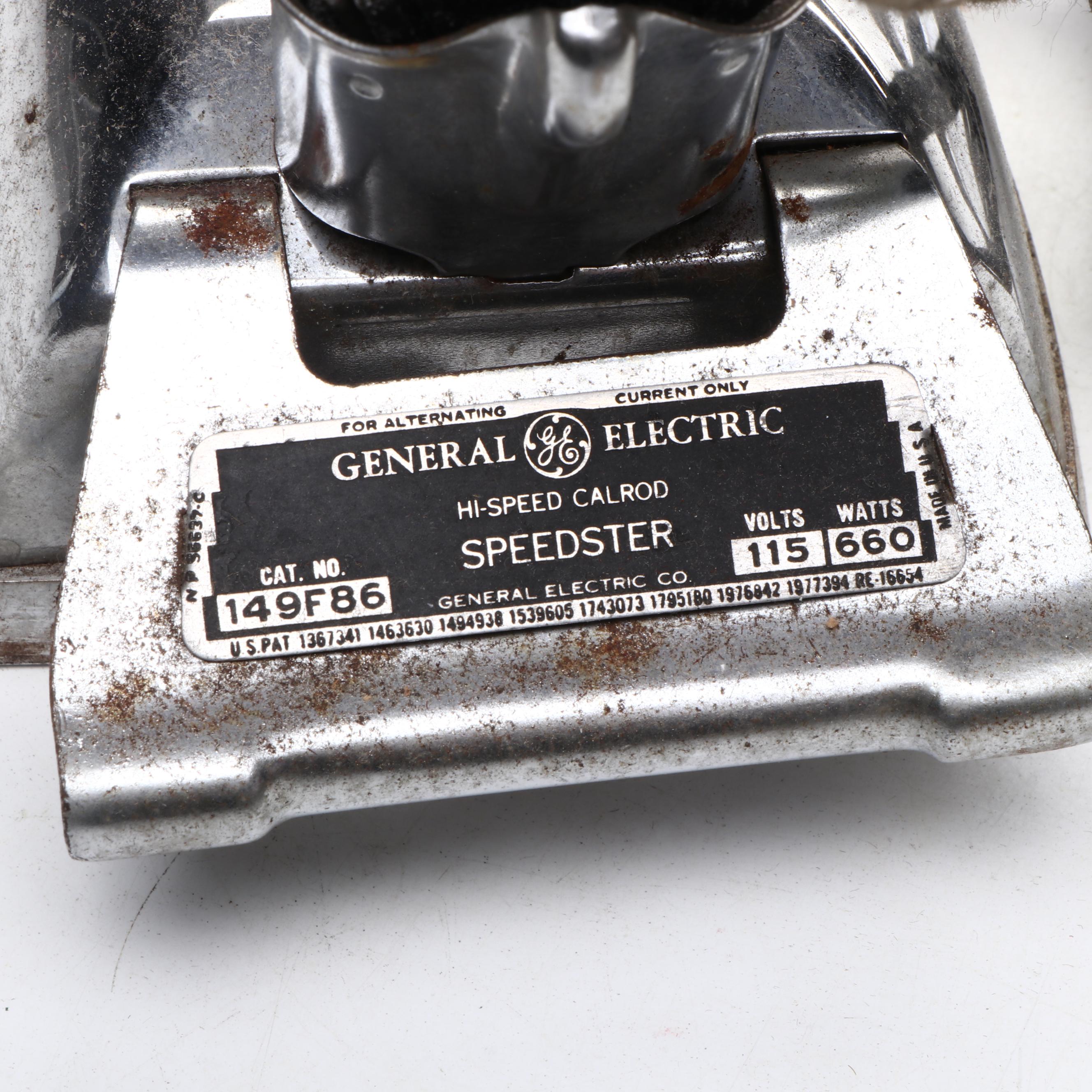 General Electric, Sunbeam, and Universal Clothes Irons