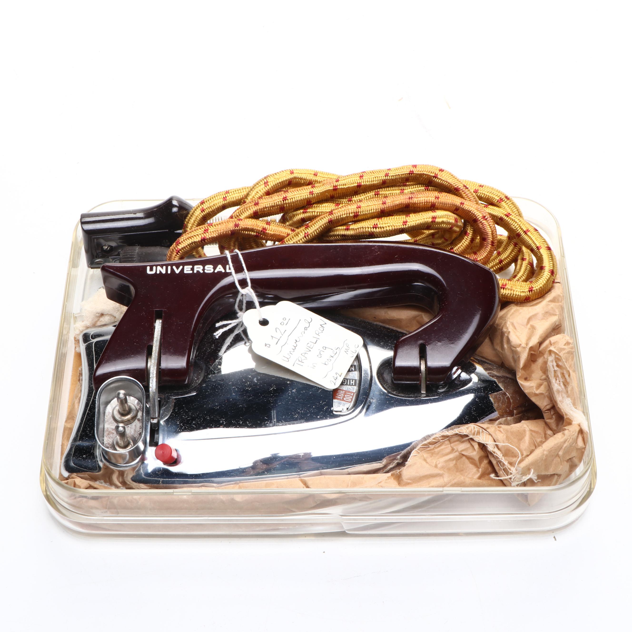 General Electric, Sunbeam, and Universal Clothes Irons