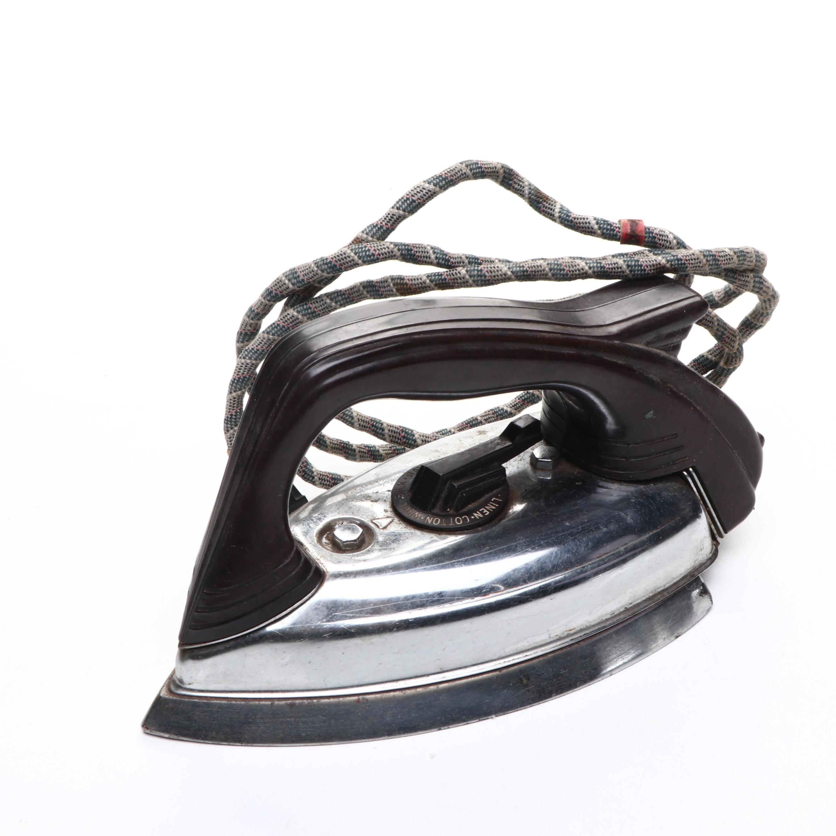 General Electric, Sunbeam, and Other Mid-Century Clothes Irons