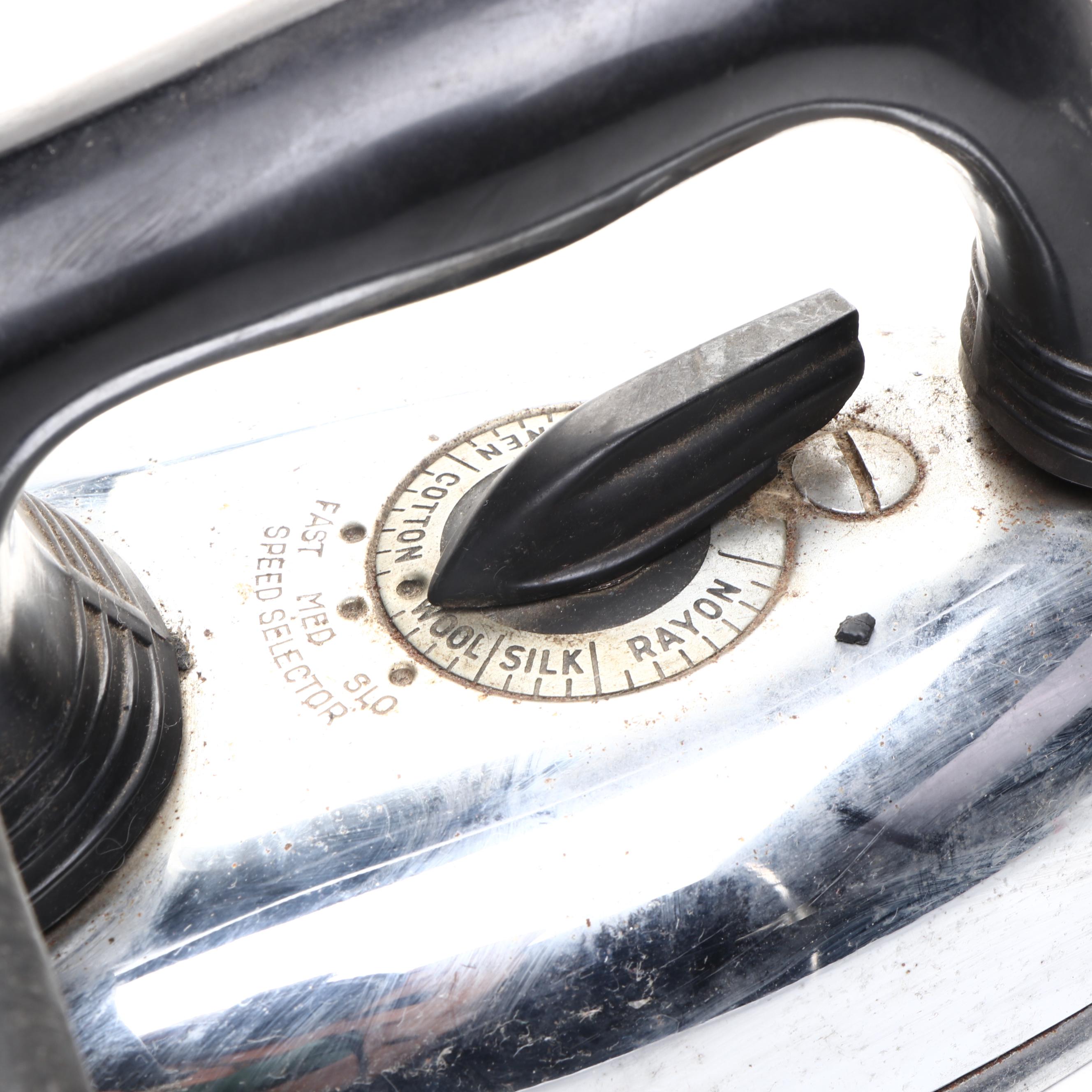 General Electric, Sunbeam, and Other Mid-Century Clothes Irons