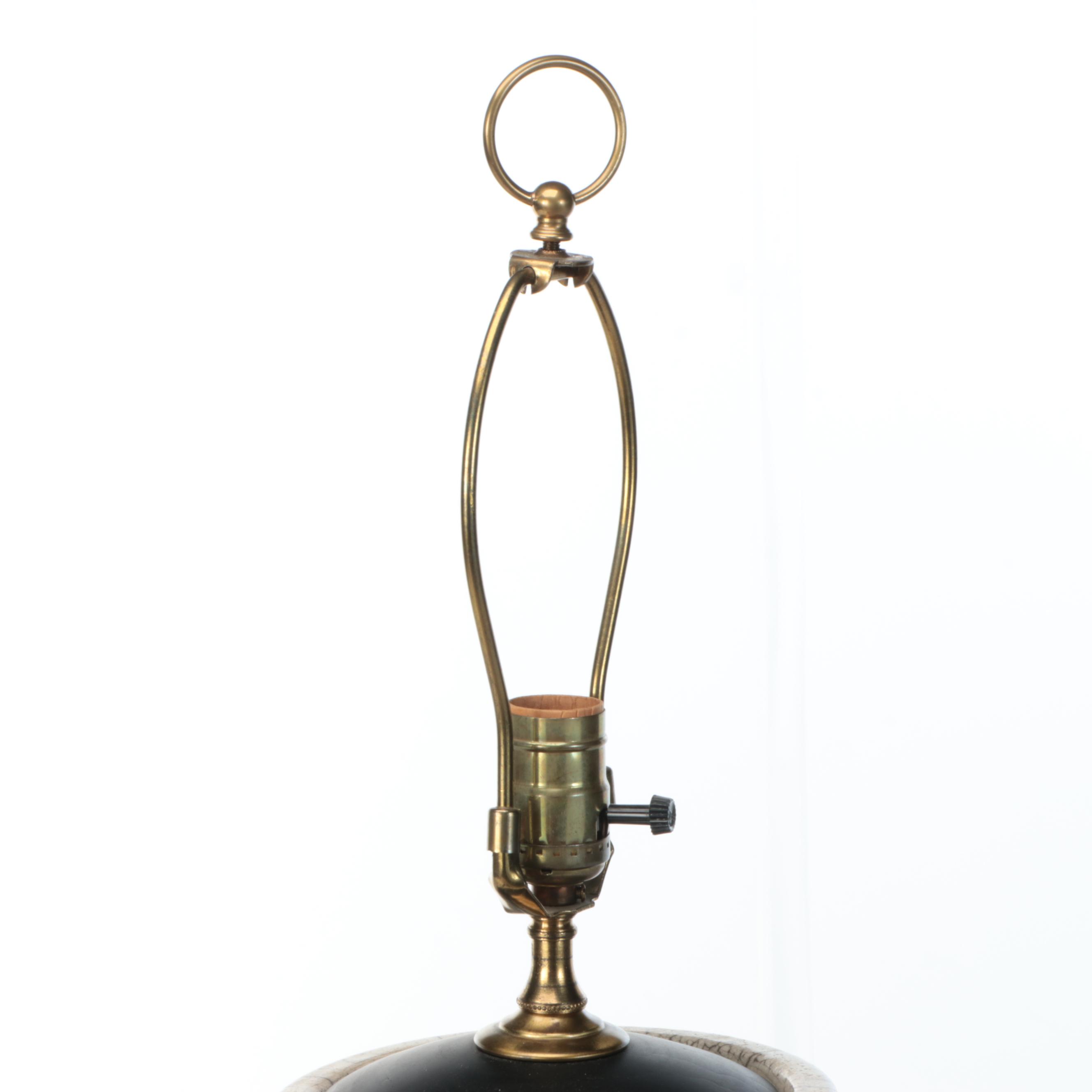 Crackle Glaze Finish Ceramic Table Lamp