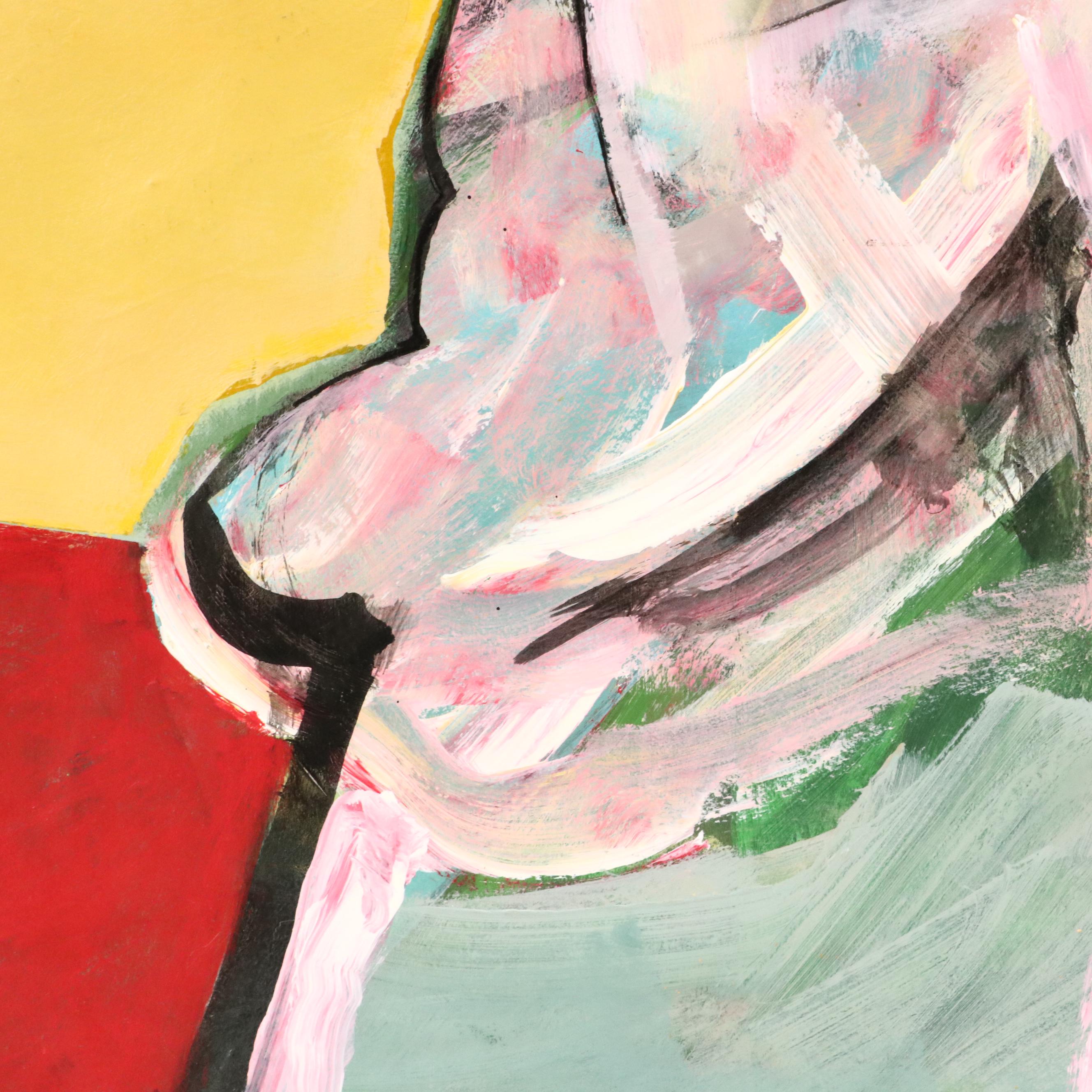 James L. Bruch Acrylic Painting of Untitled Abstraction, Circa 2000