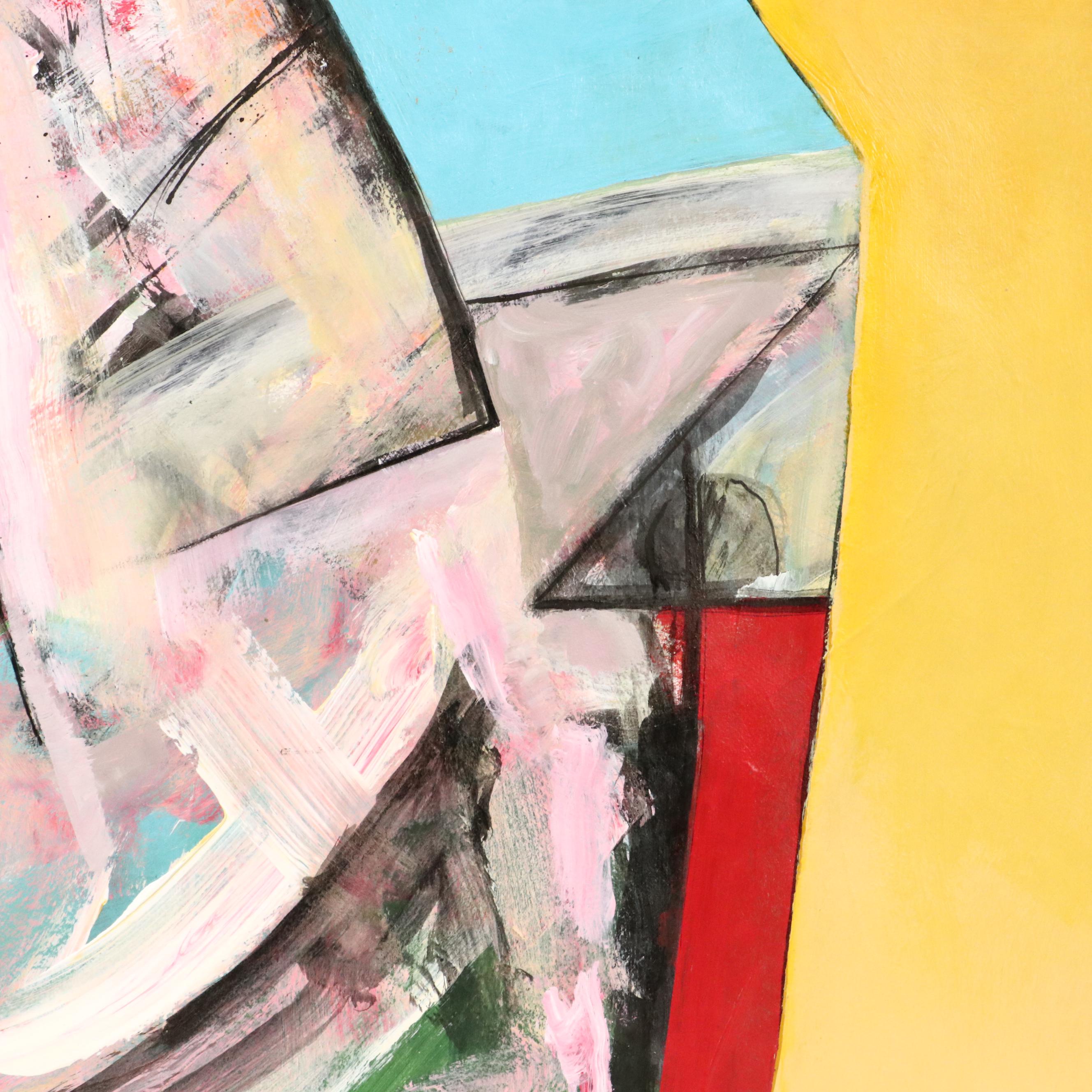 James L. Bruch Acrylic Painting of Untitled Abstraction, Circa 2000