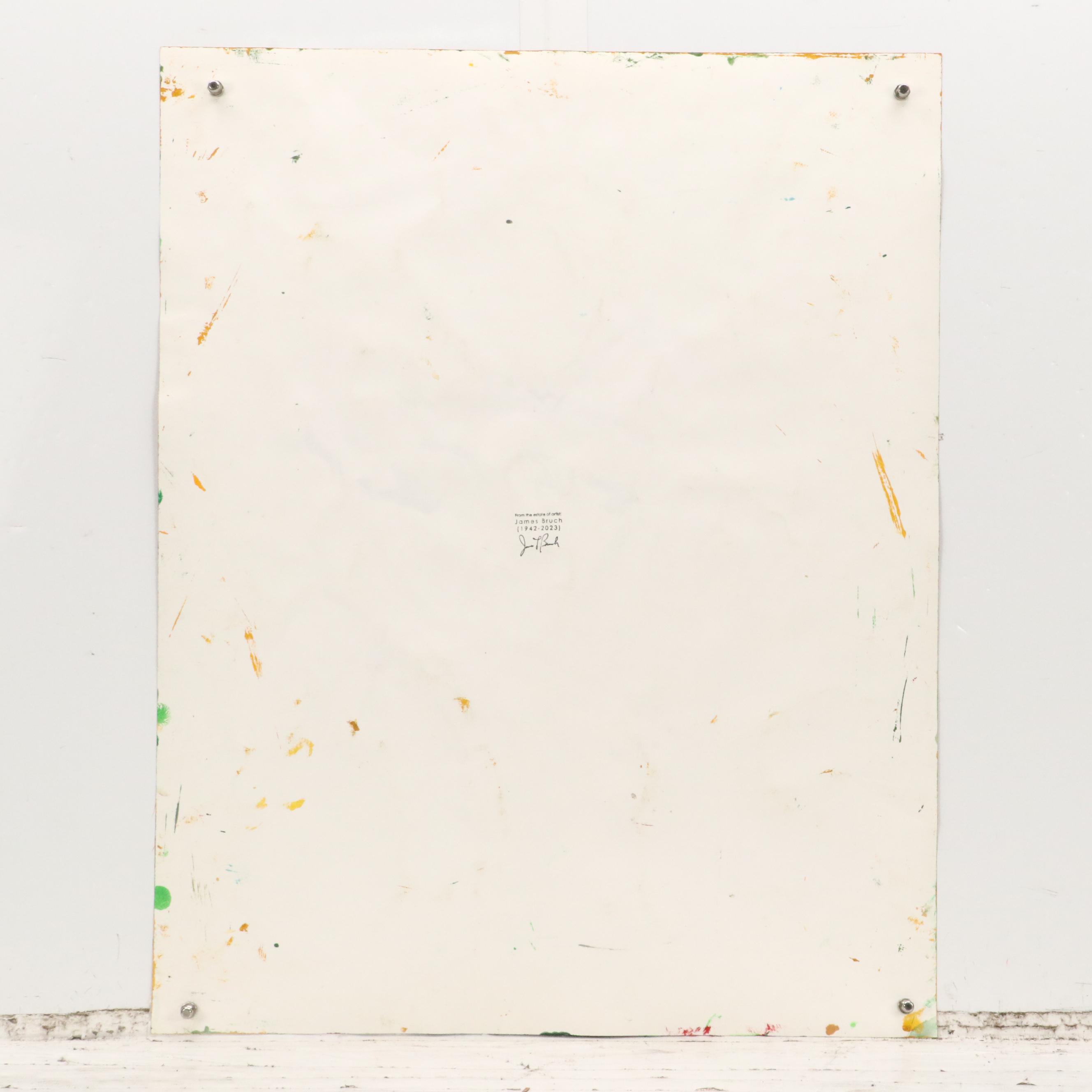 James L. Bruch Acrylic Painting of Untitled Abstraction, Circa 2000