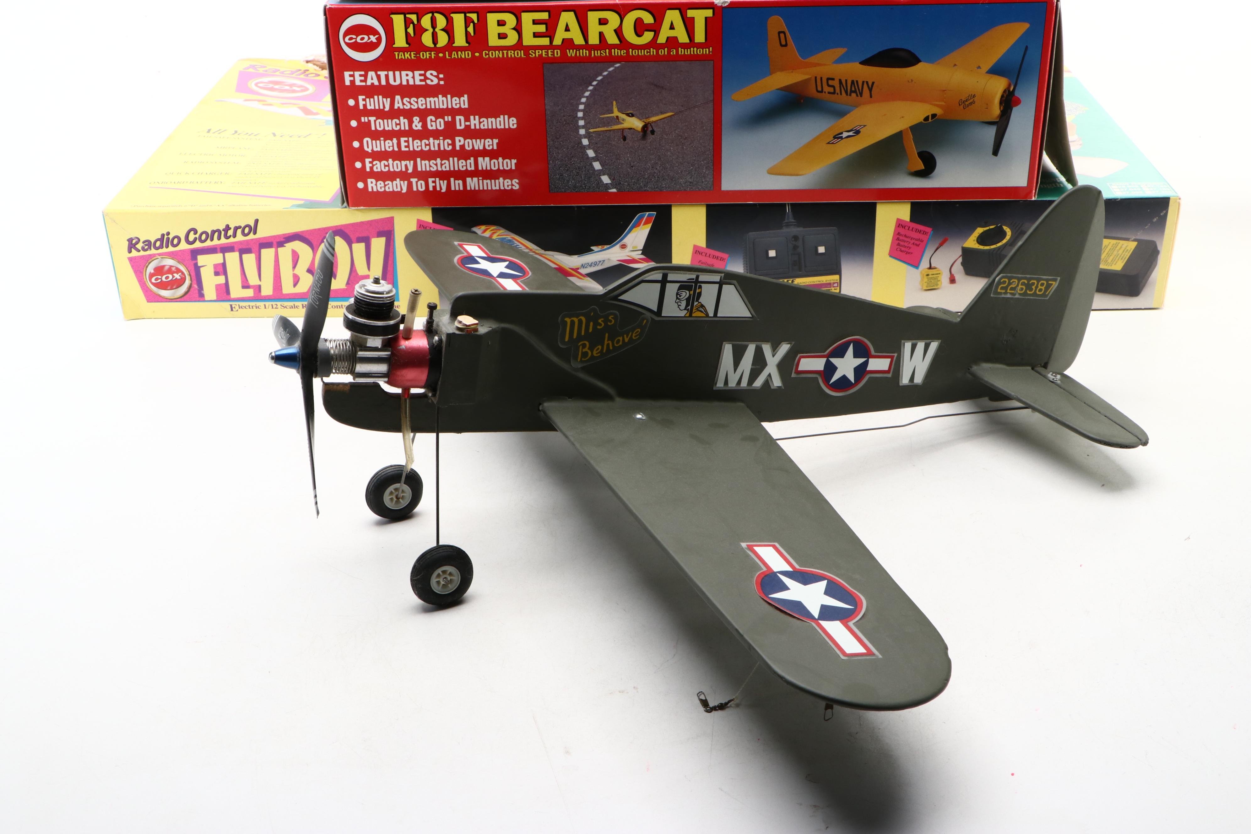 Liberty P-51D Mustang Fighter Model Kit with Other Cox Remote Control Planes