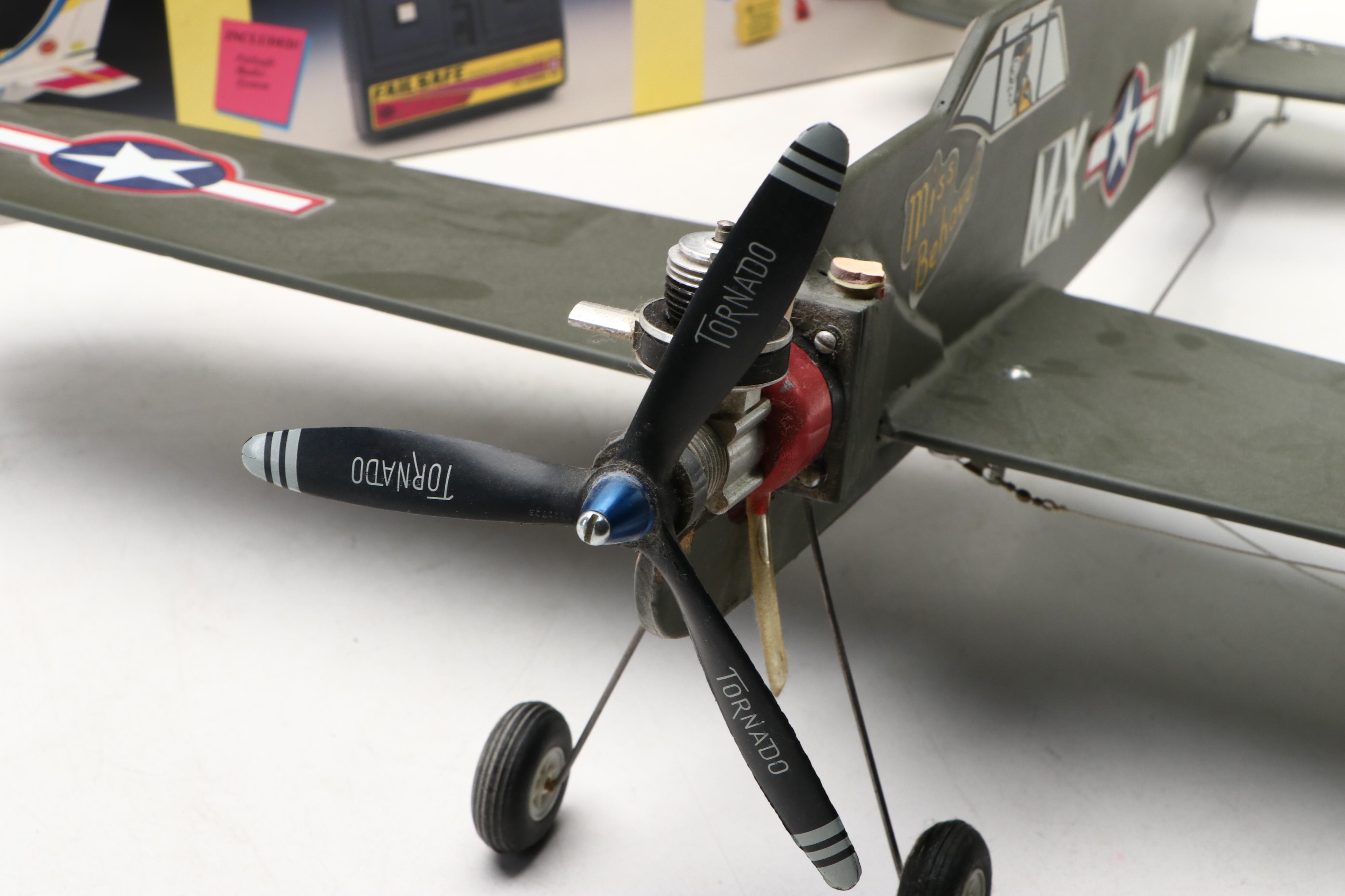 Liberty P-51D Mustang Fighter Model Kit with Other Cox Remote Control Planes