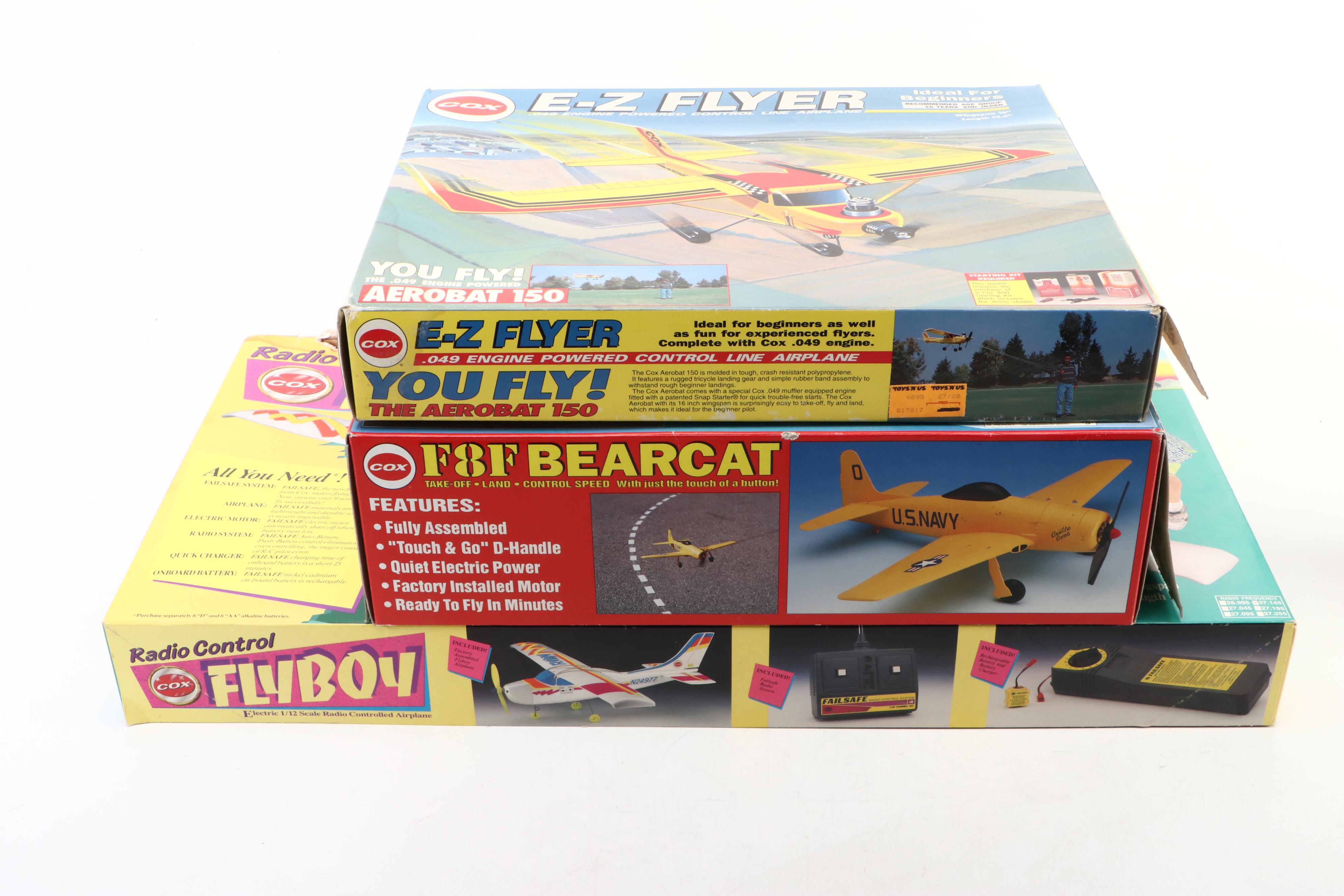 Liberty P-51D Mustang Fighter Model Kit with Other Cox Remote Control Planes