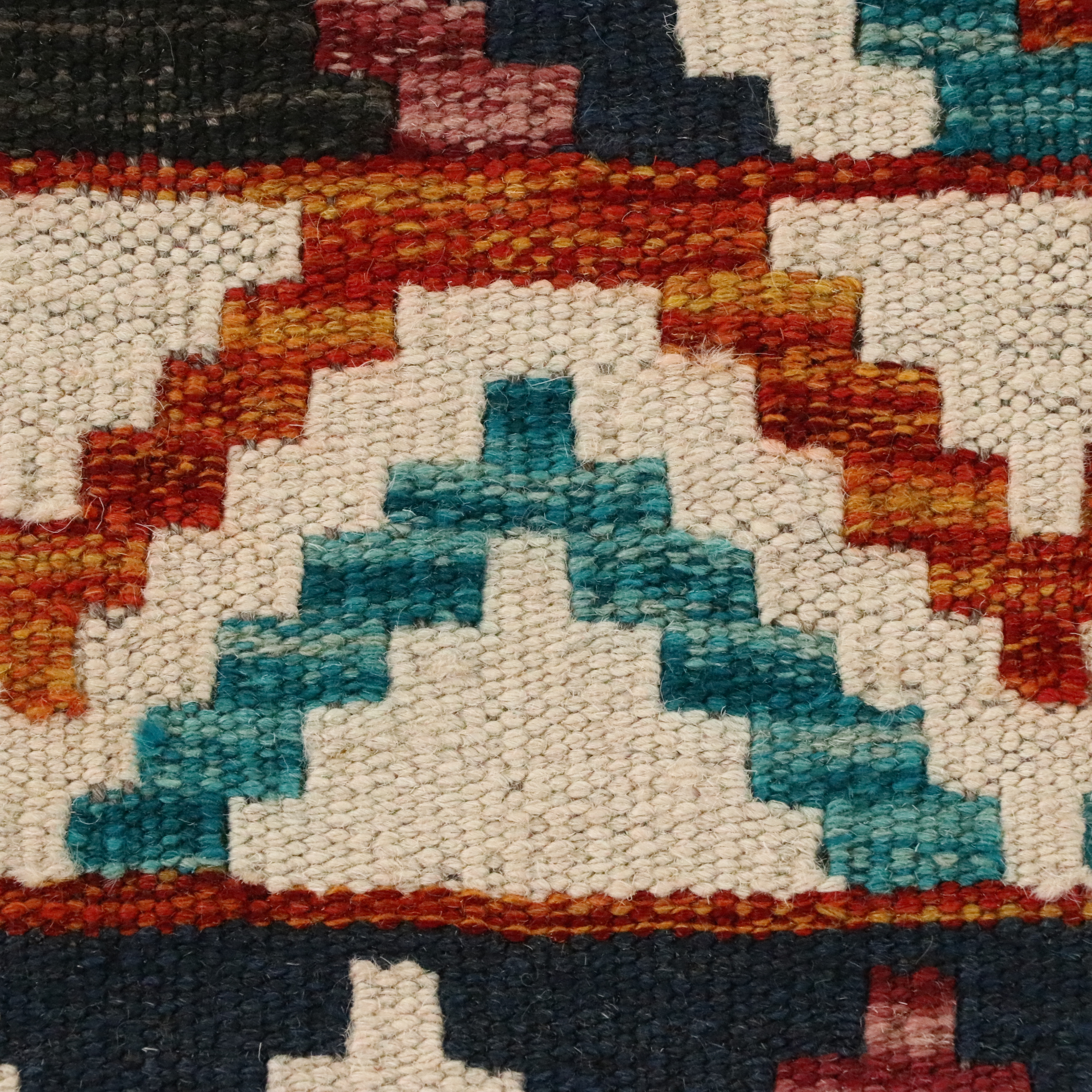 6'9 x 7' Handwoven Pakistani Kilim Area Rug