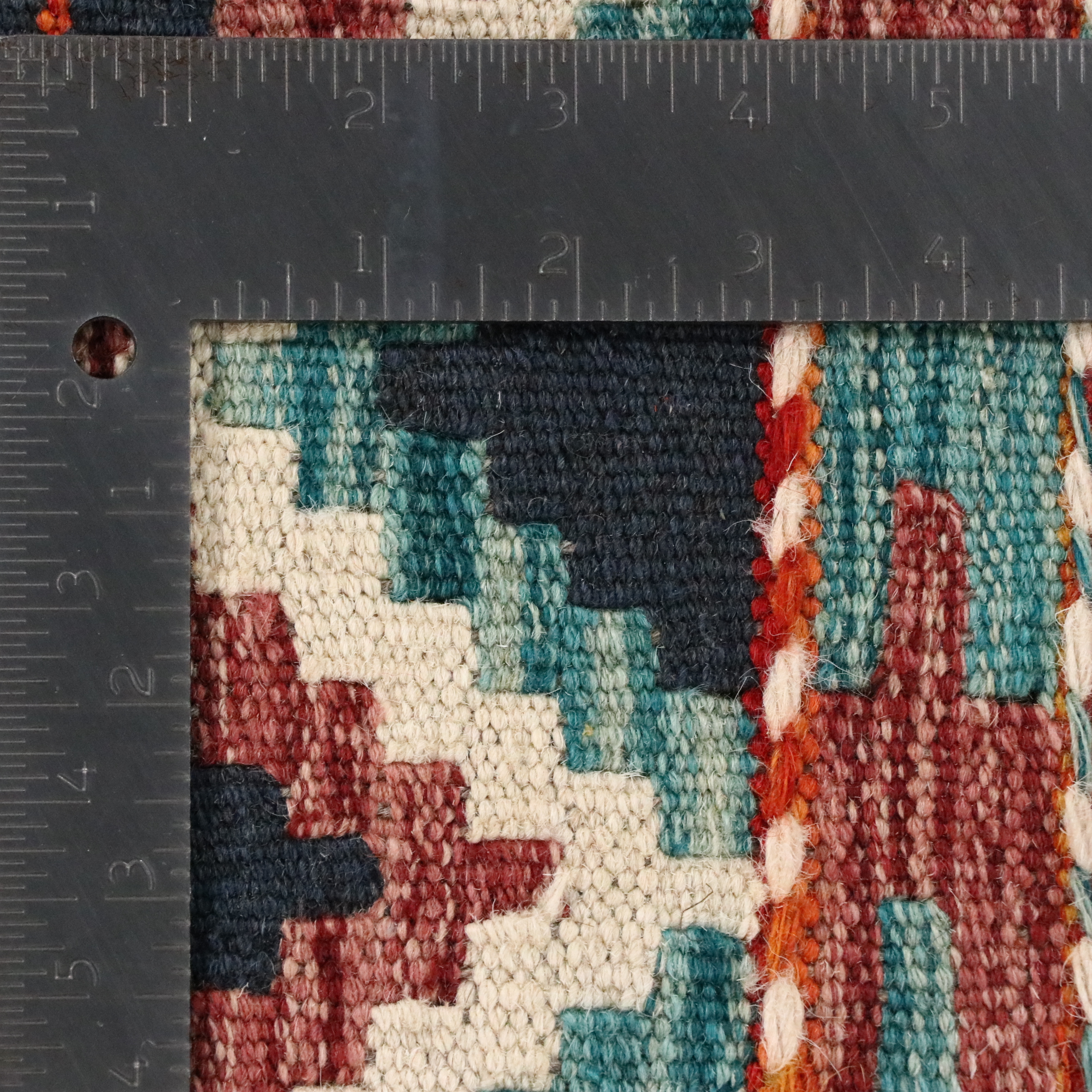 6'9 x 7' Handwoven Pakistani Kilim Area Rug