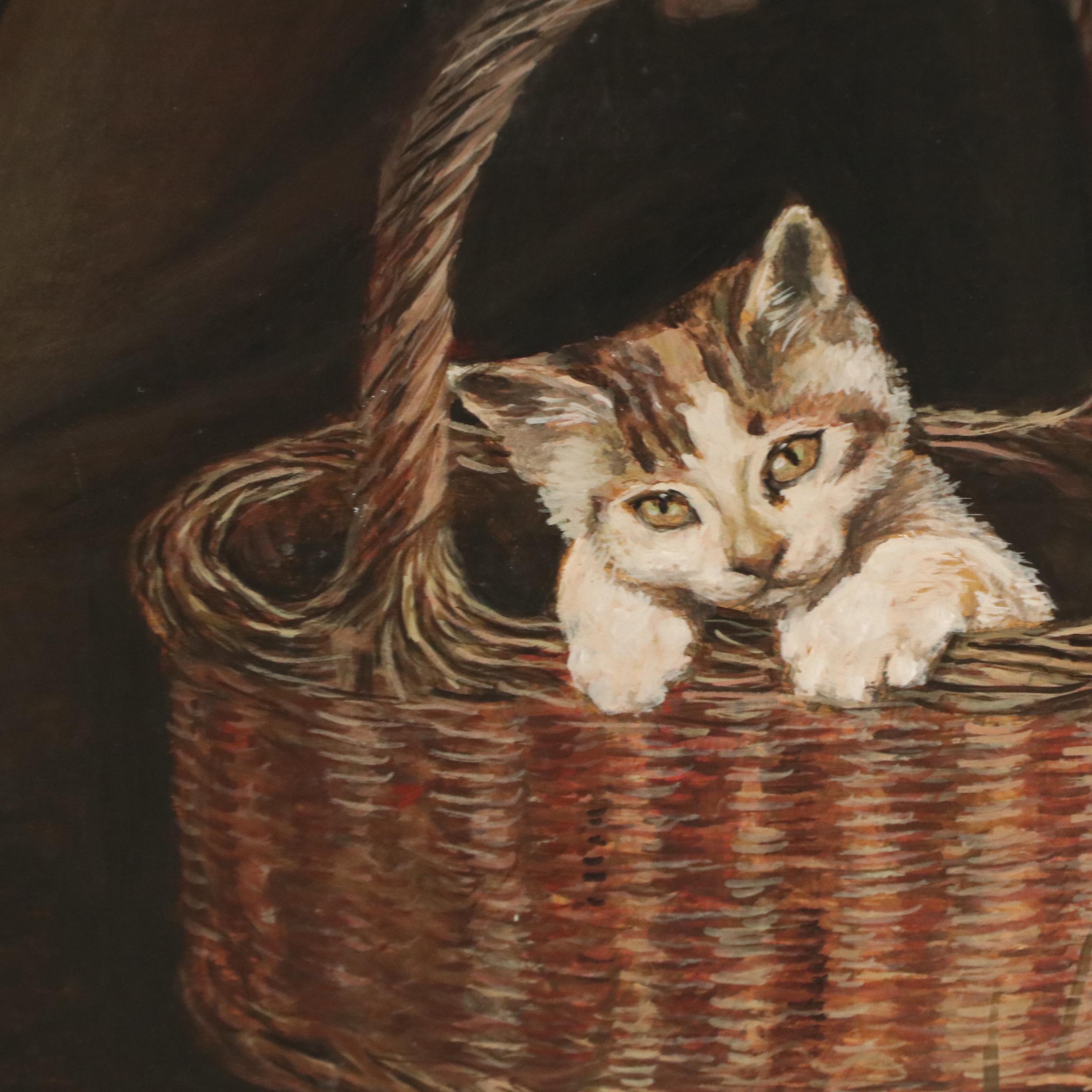 Castro Cadenas Large Realist Oil Painting "Cordoba," 1985