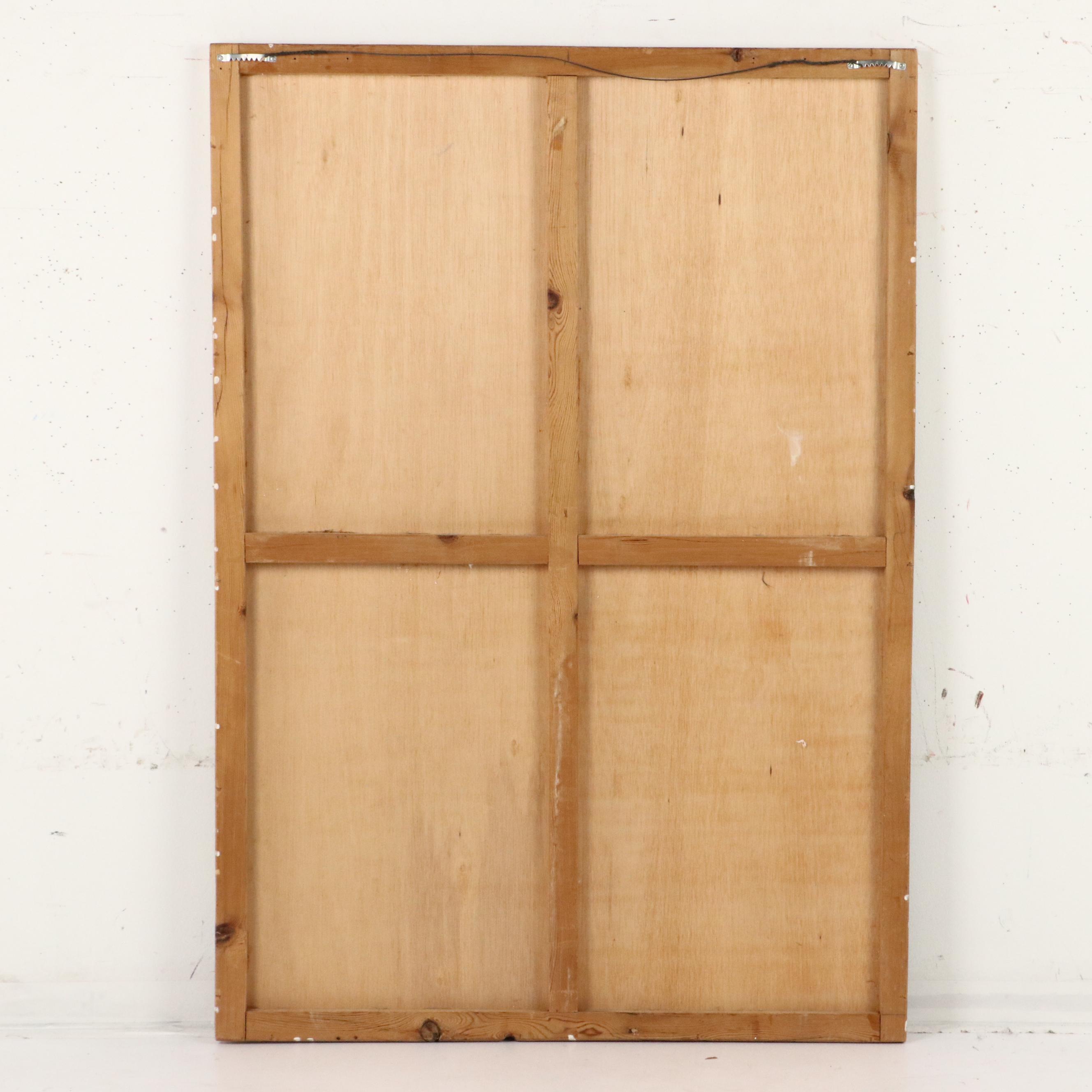 Castro Cadenas Large Realist Oil Painting "Cordoba," 1985