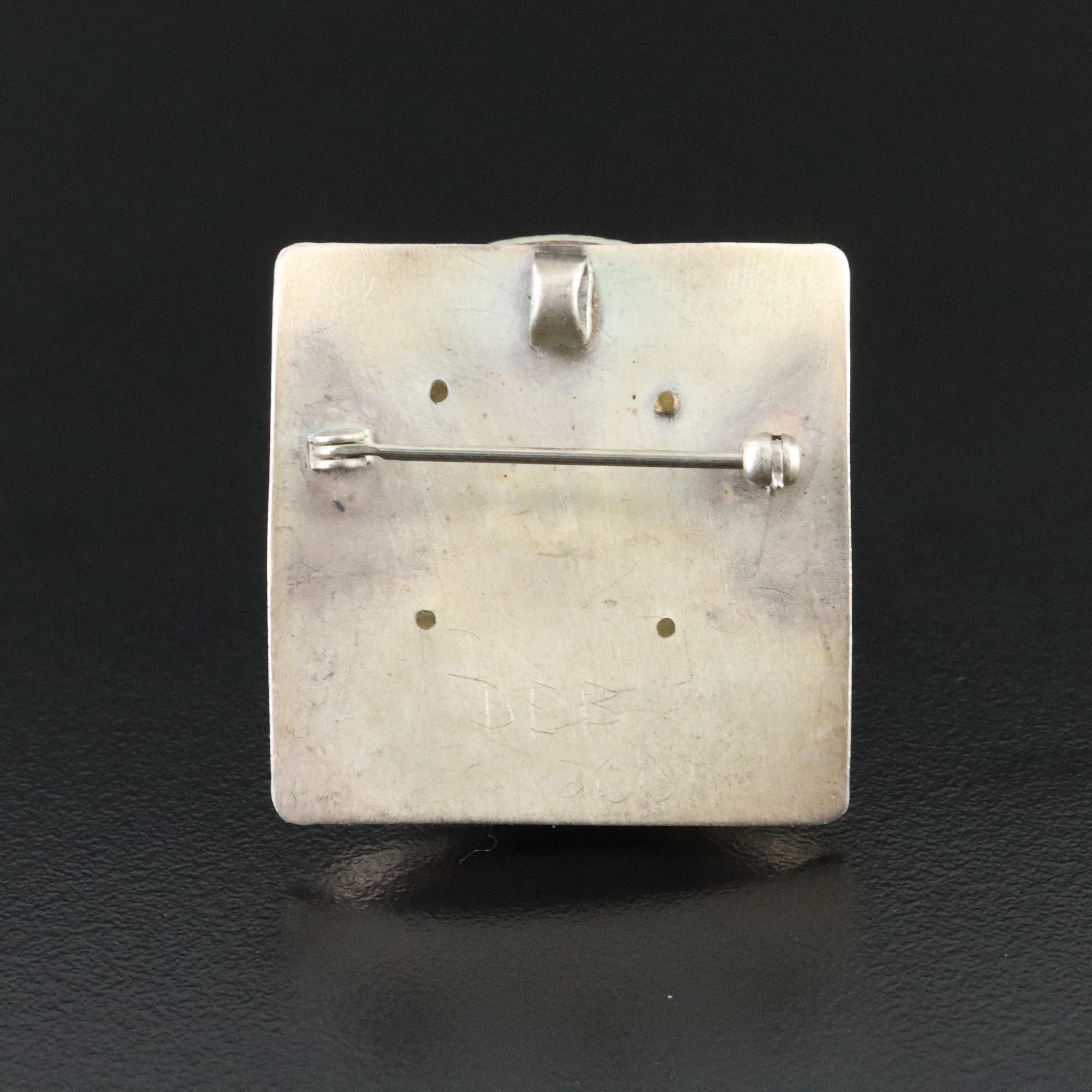 Contemporary Signed Artisan Brooch Including Sterling, 2001