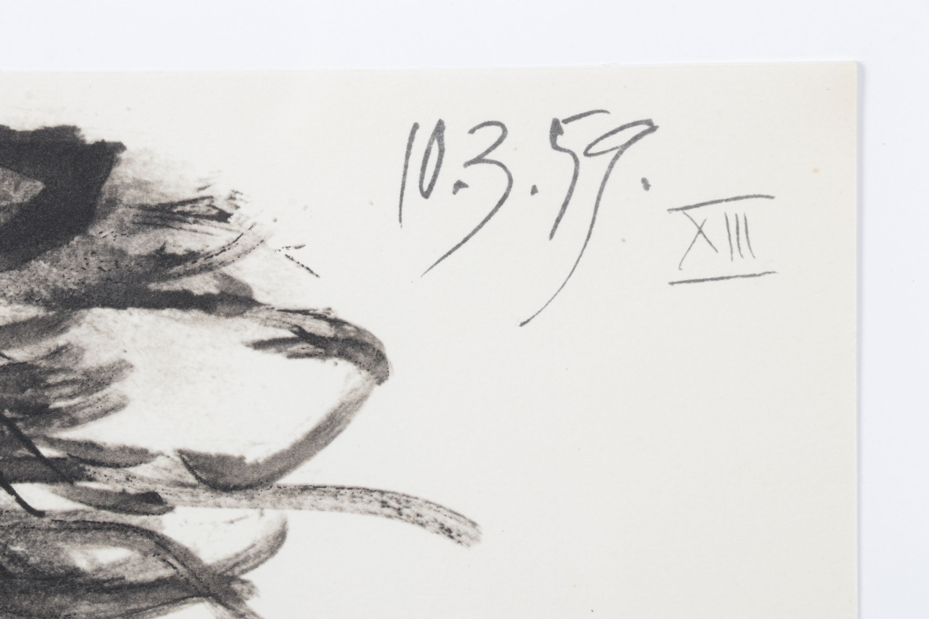 Offset Lithograph after Pablo Picasso from "Toros y Toreros" Folio